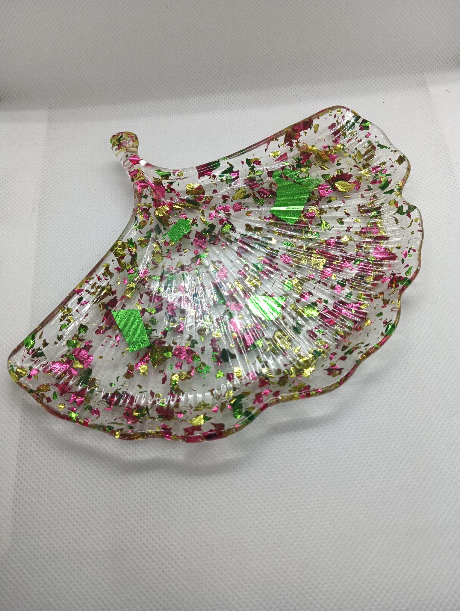 Vide poche feuille d'or