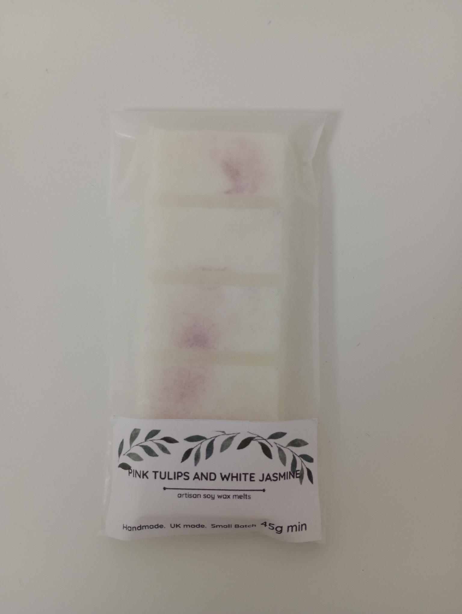 Pink Tulips and White Jasmine Min 45g per bar 