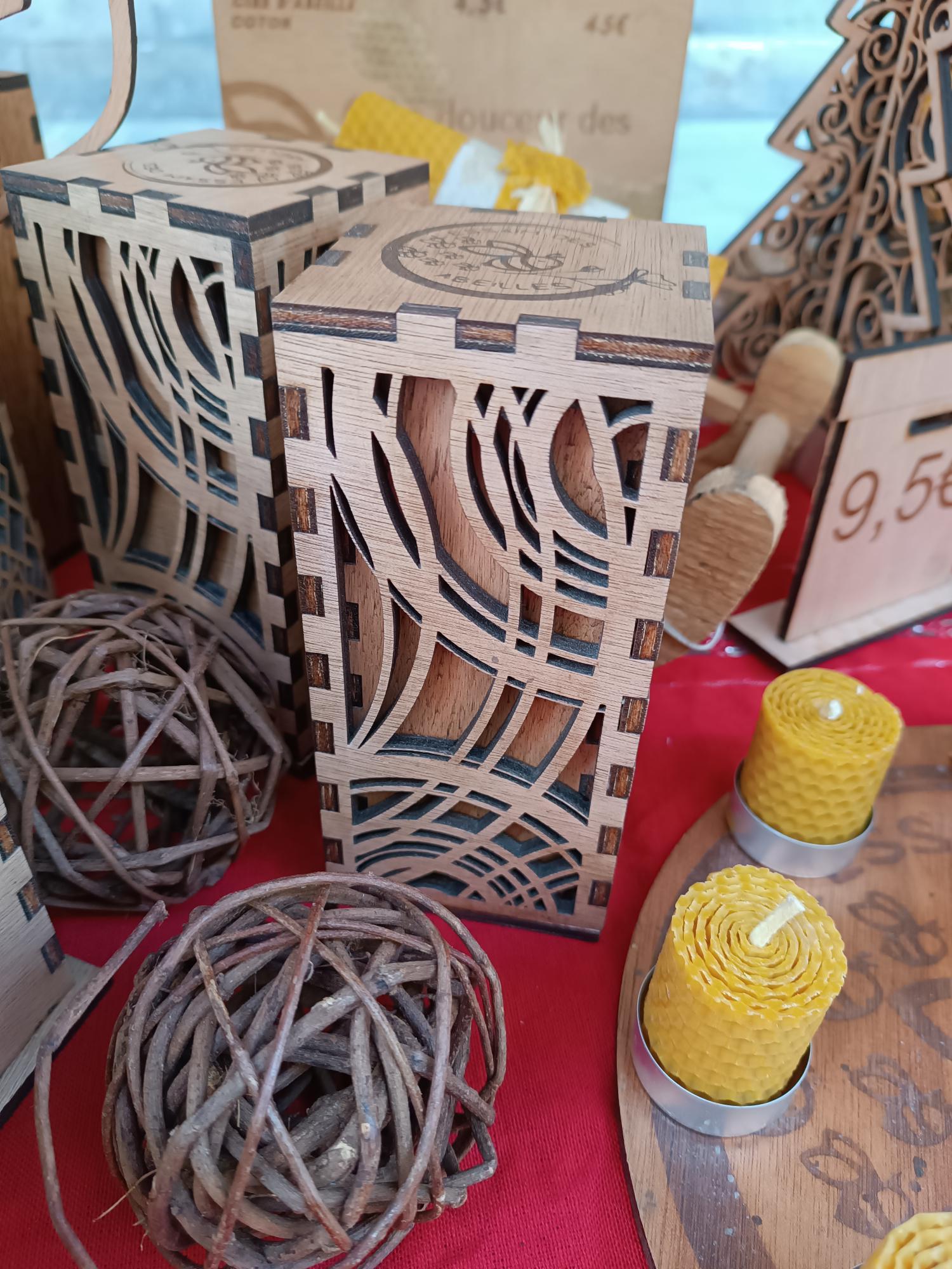 Boite photophore une bougie 