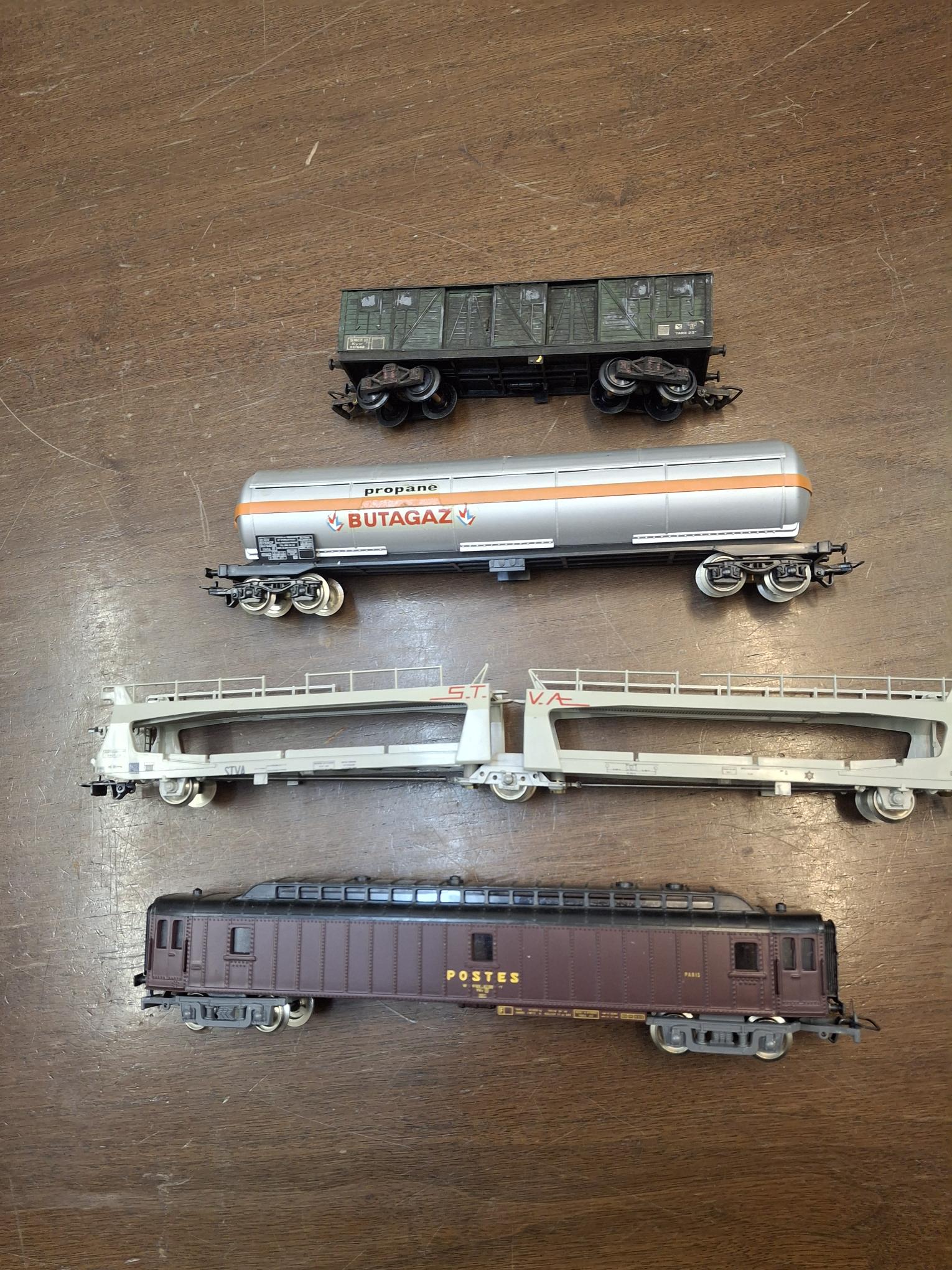 Lot wagons sans boites