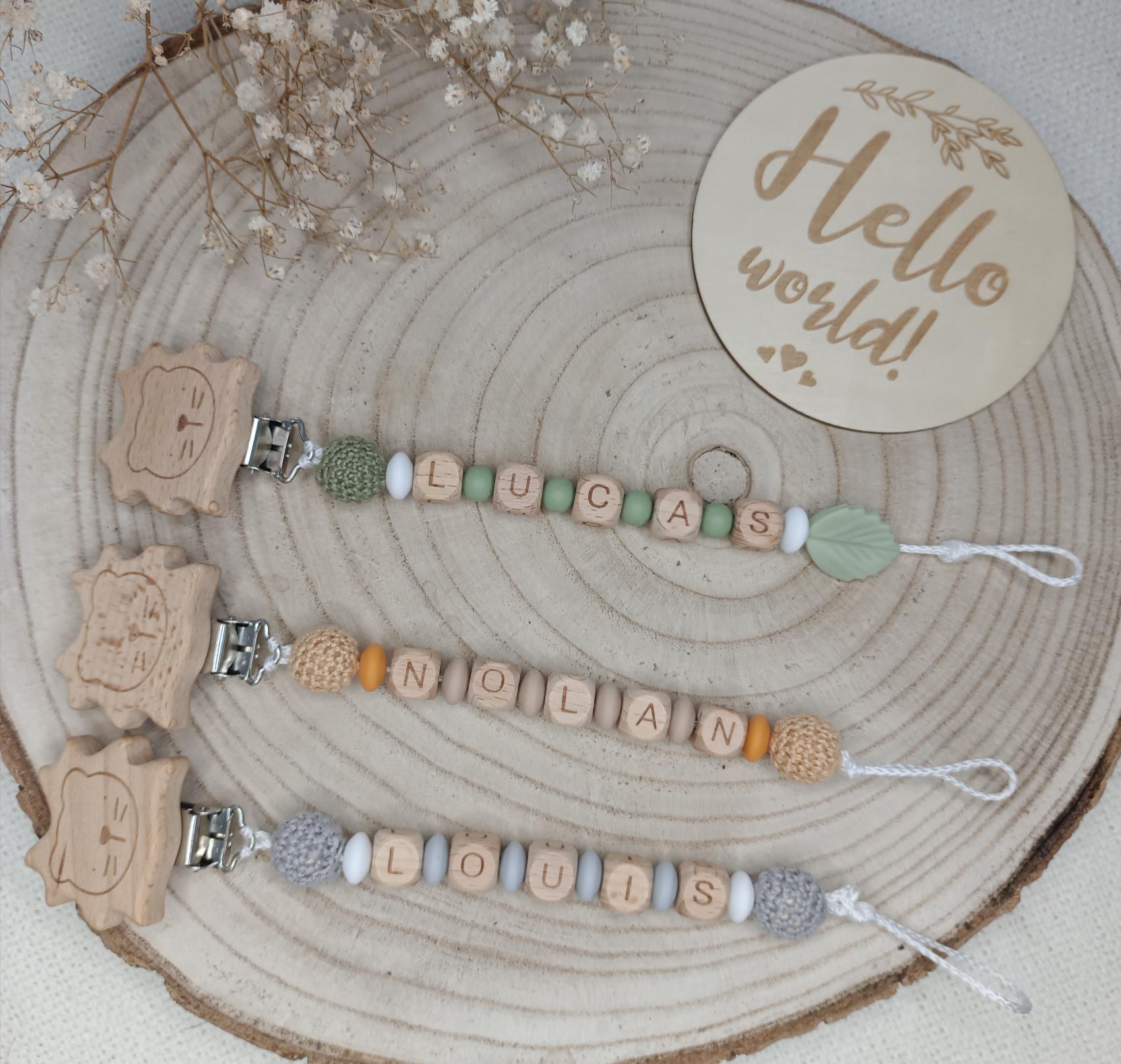 Attache tétine Lion 