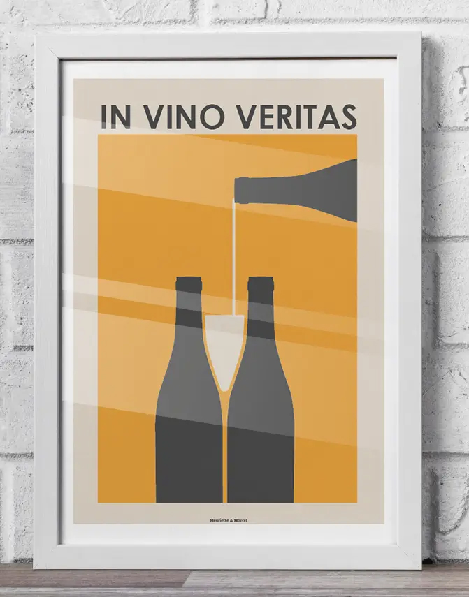 10 - Affiche vin style vintage