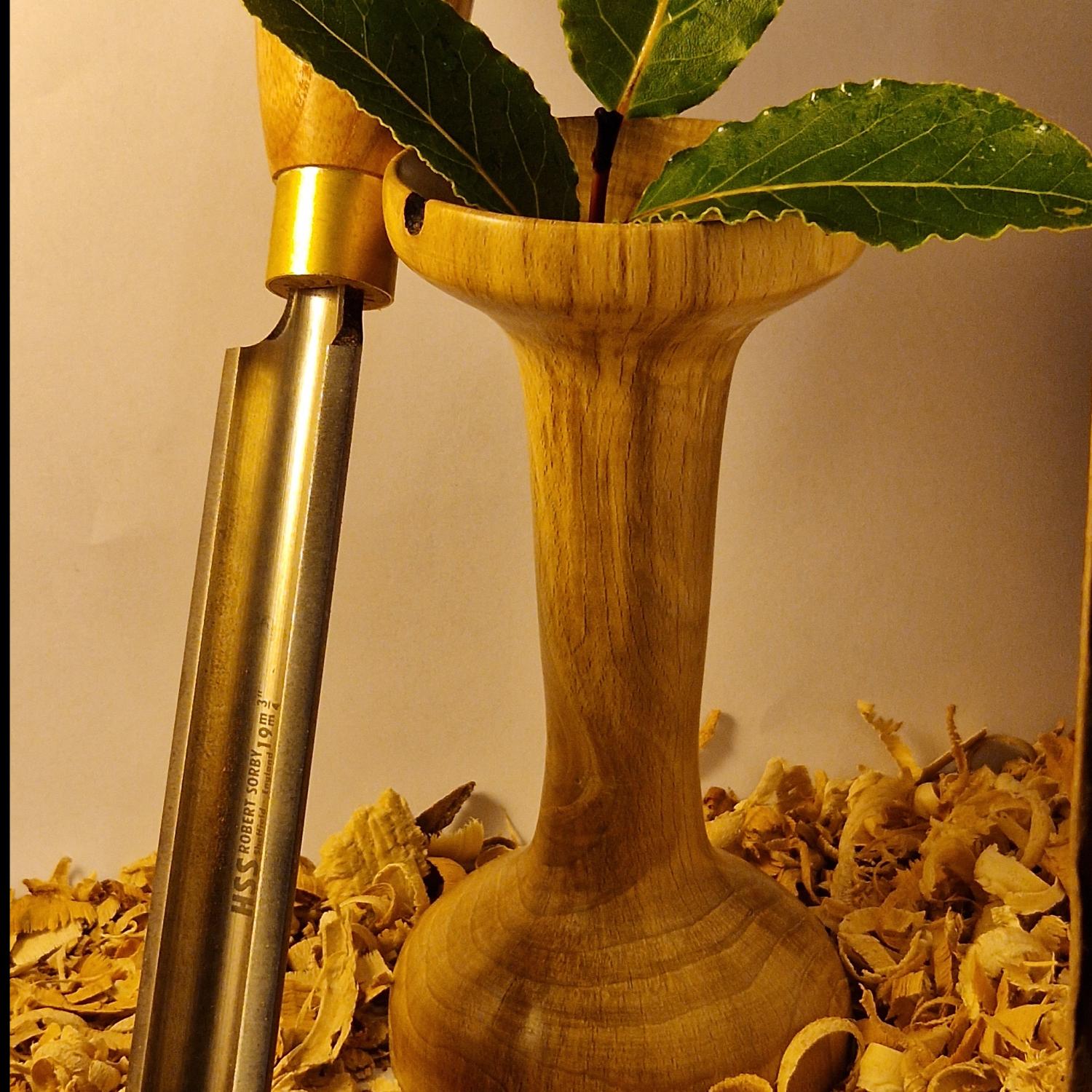 Highland Beech Fluted Candlestick holder