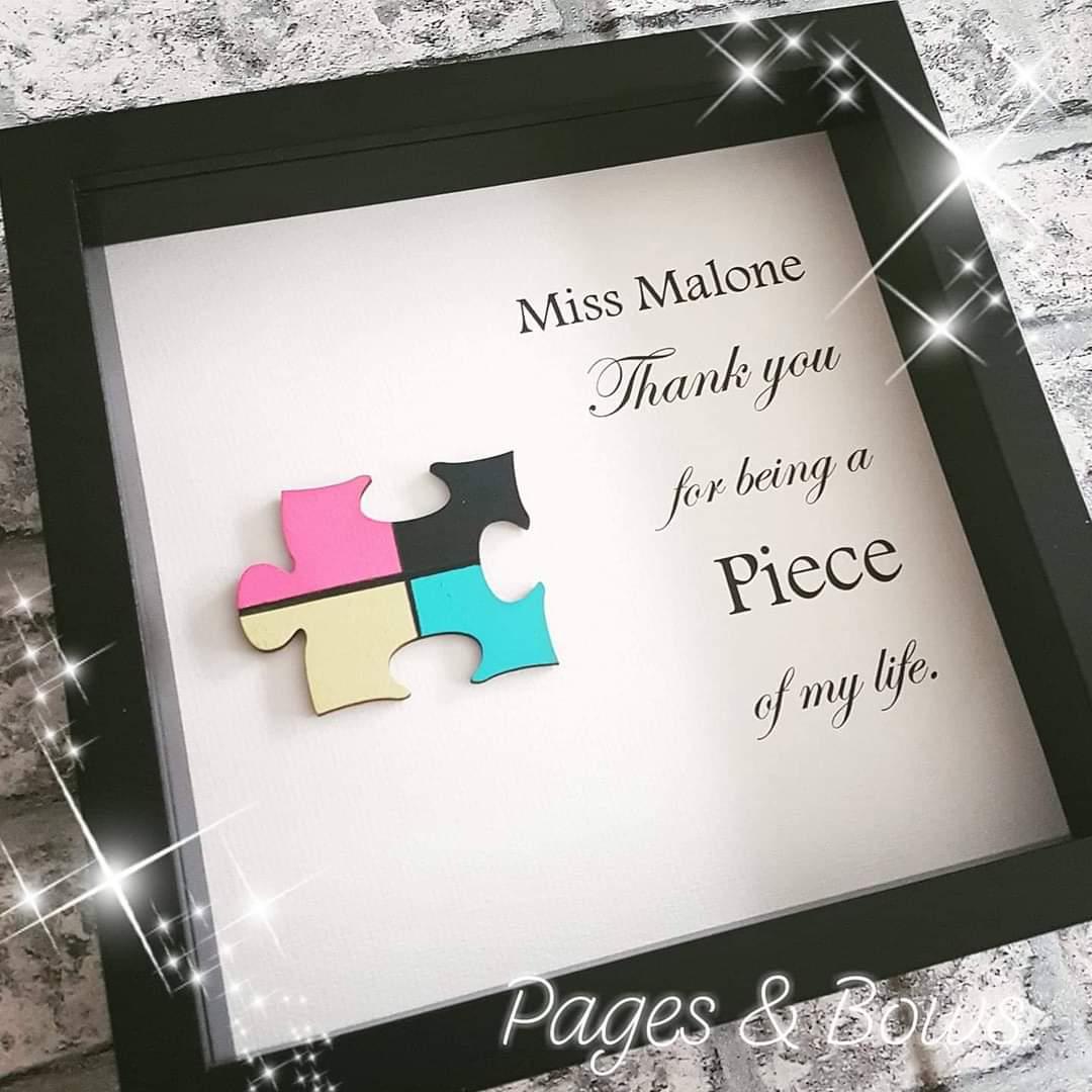Thank you, teacher jigsaw frame