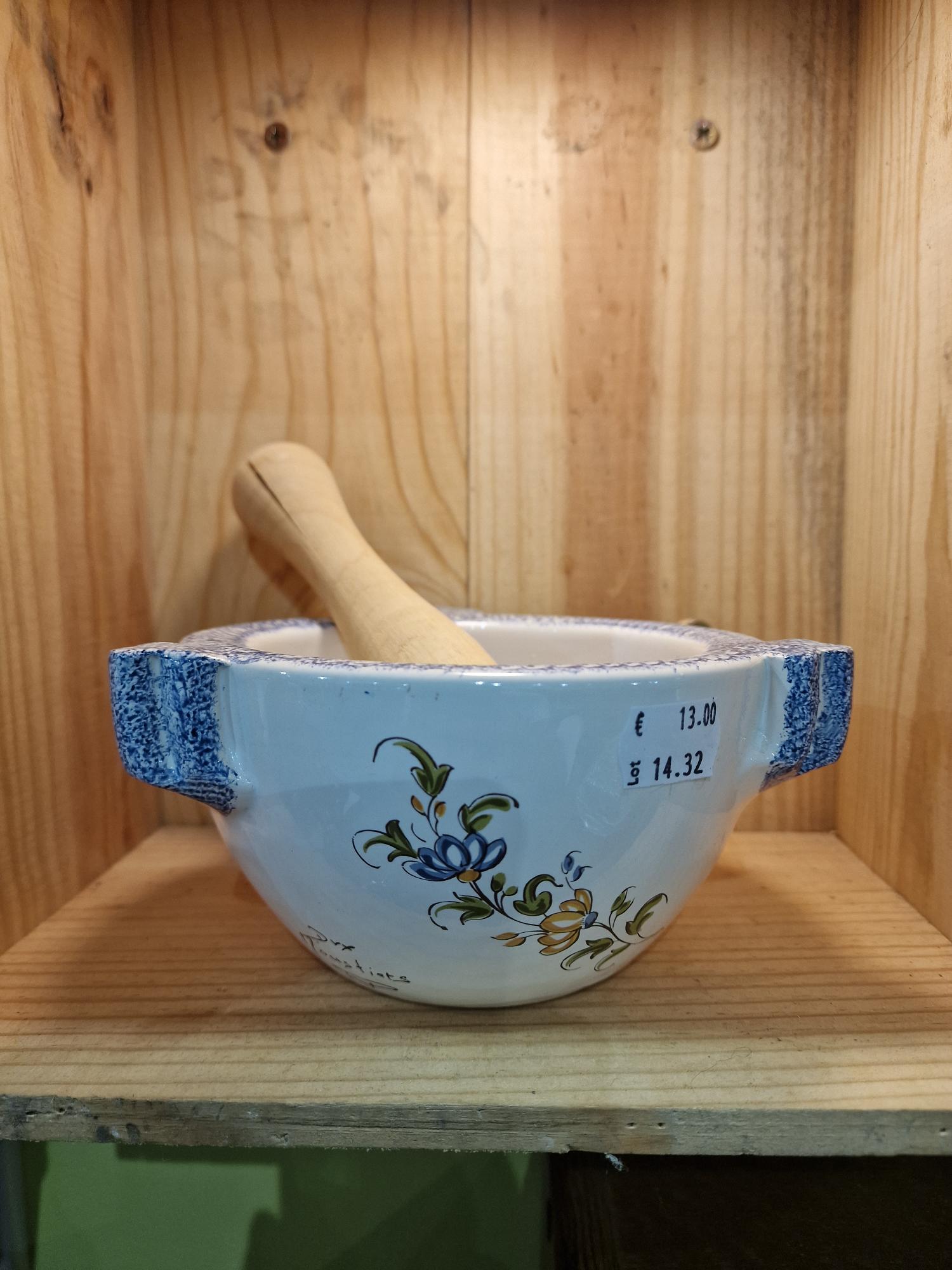 Mortier Moustier + pilon en bois