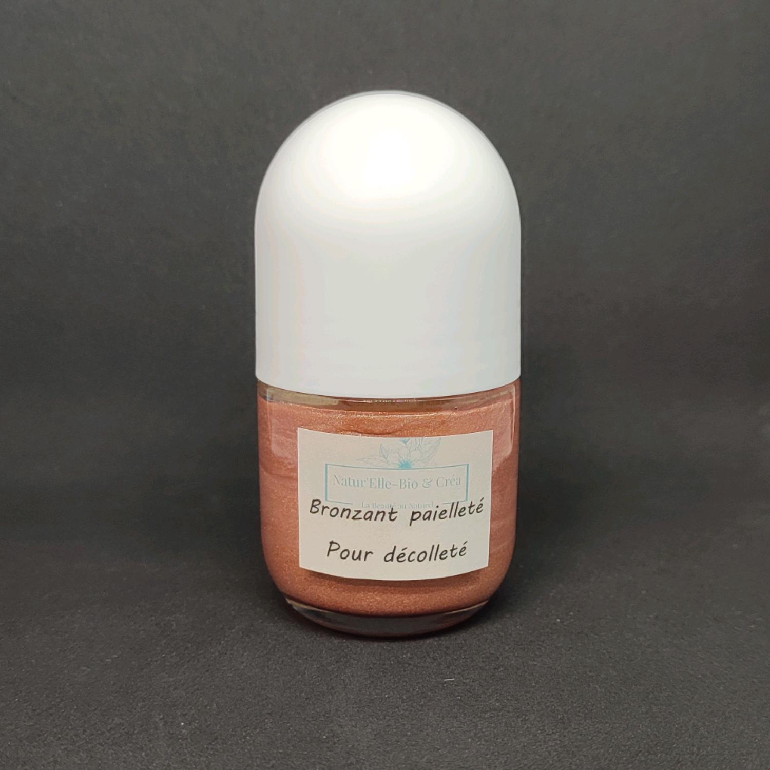 Bronzant pailleté pour décolleté 