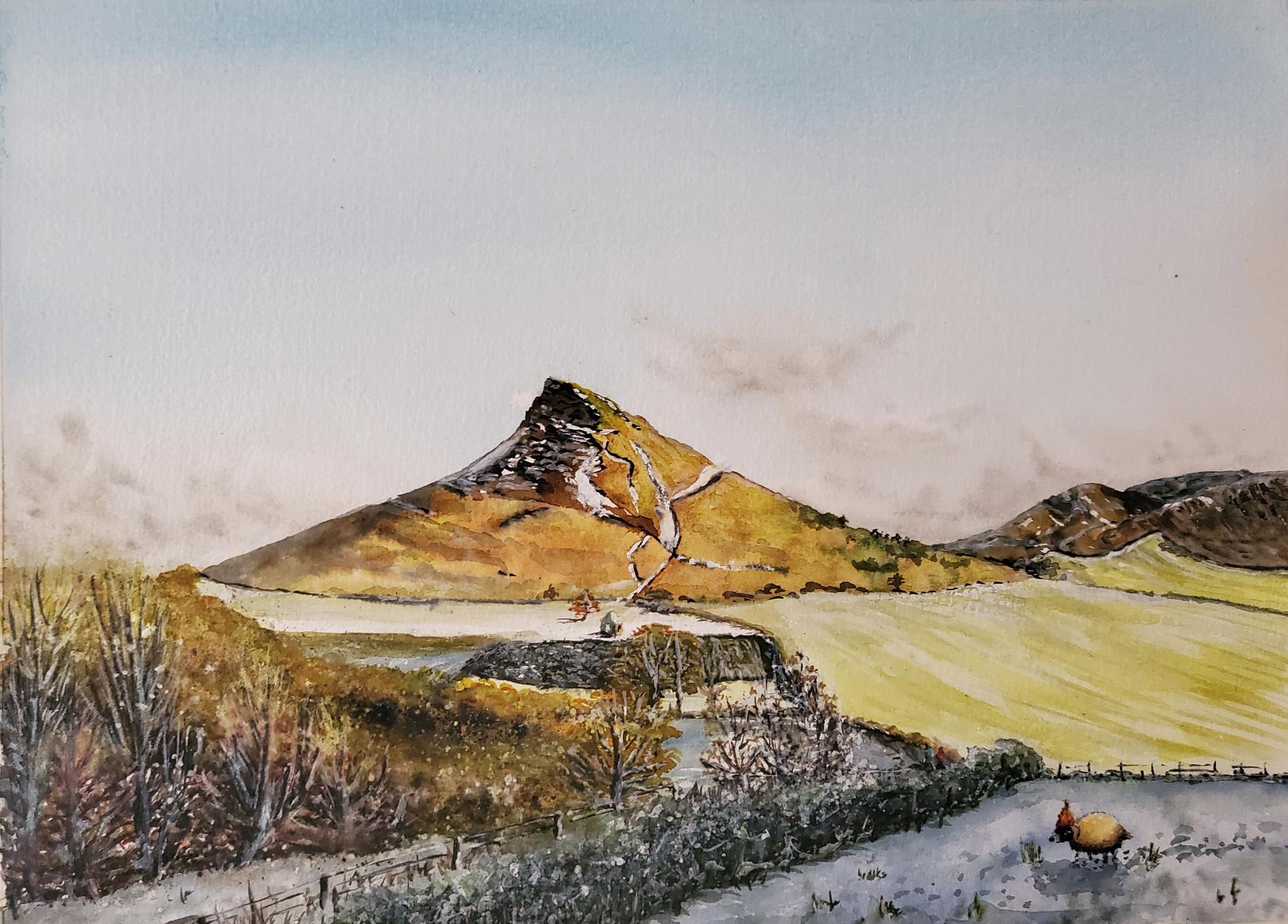 Roseberry Topping card birthday greeting card/blank greeting card.