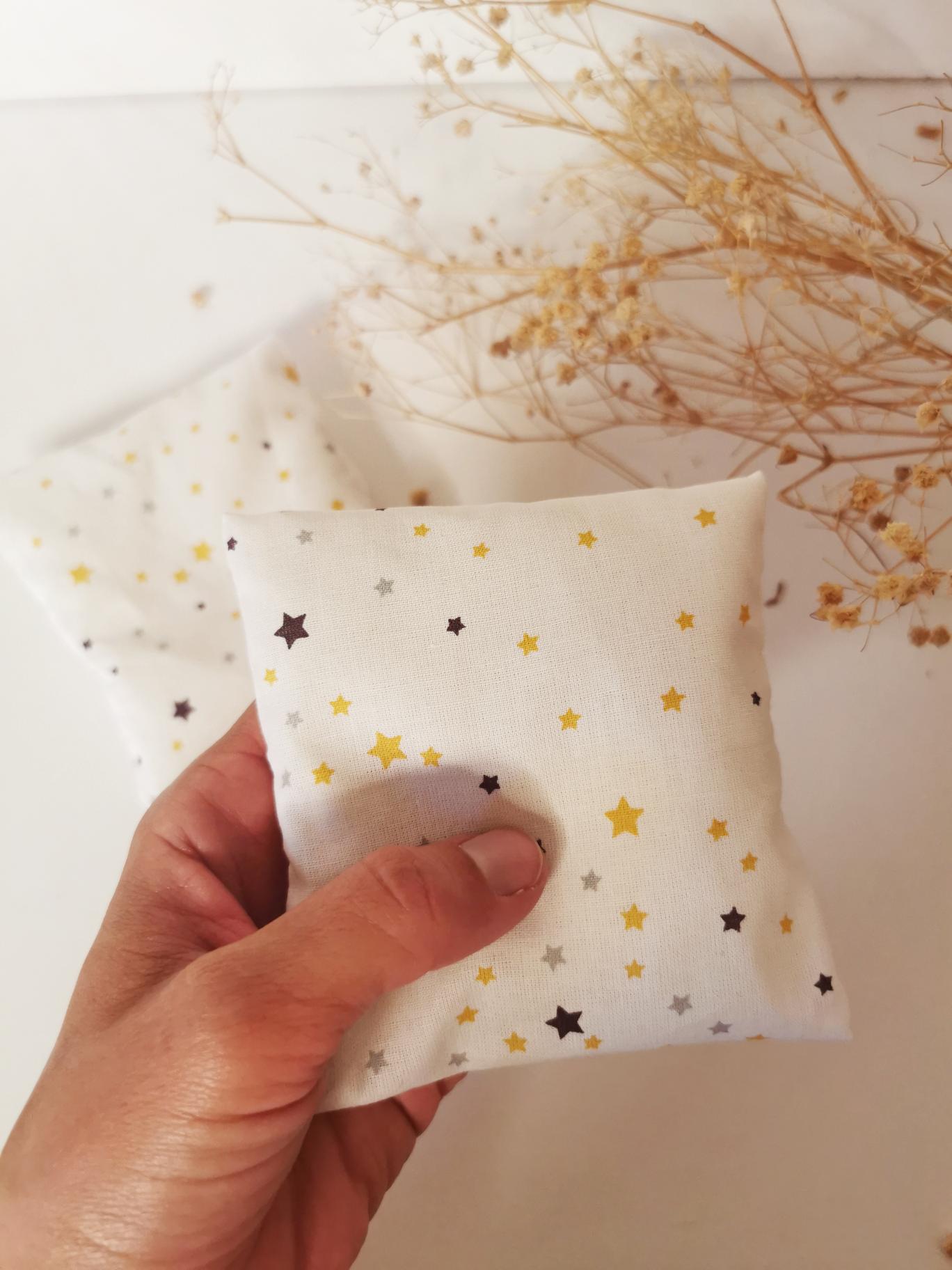 Bouillotte sèche de poche &quot;étoile moutarde&quot; 