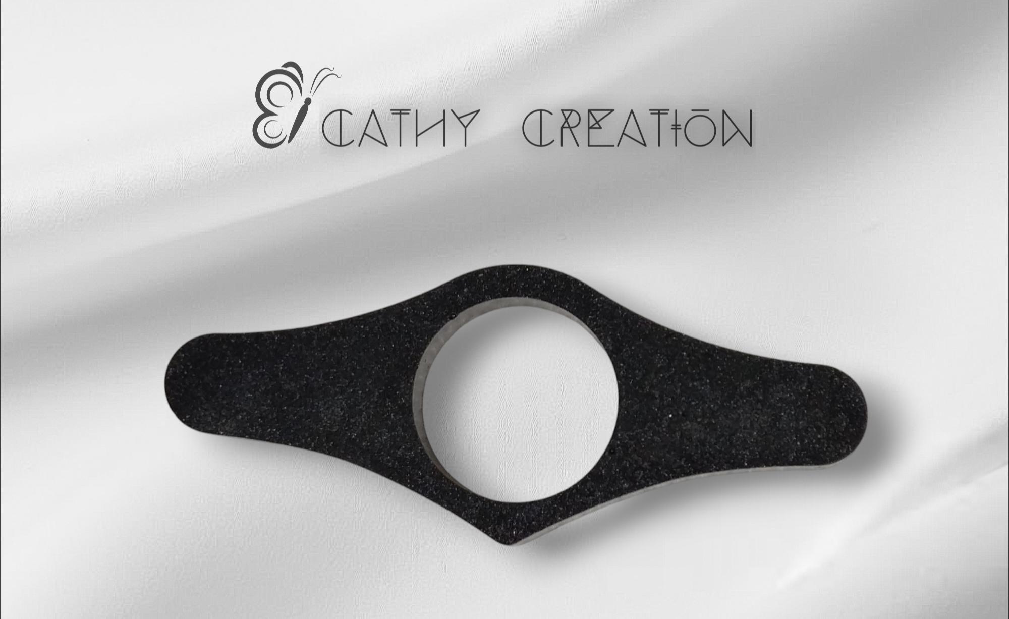 Bague de lecture grise satinée