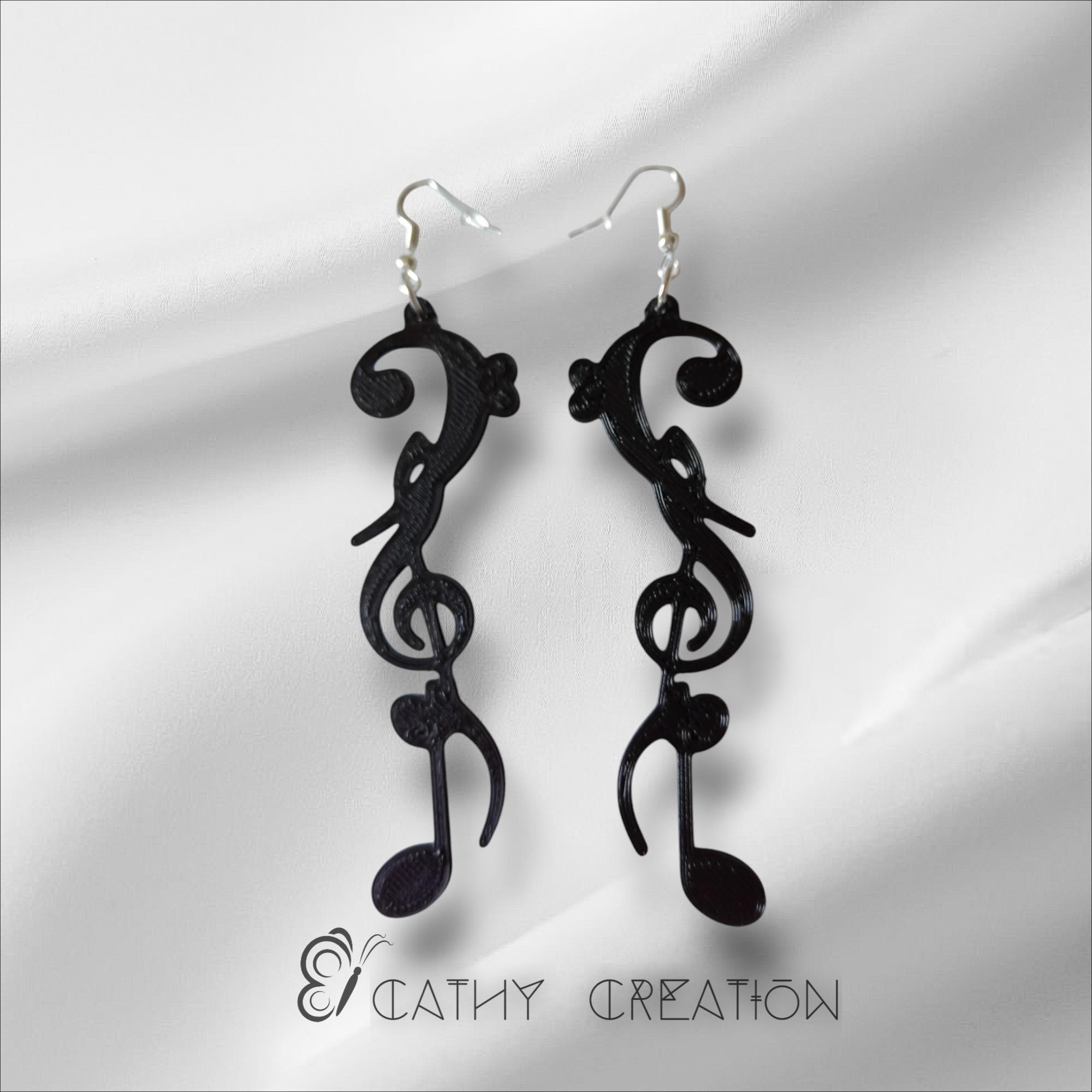 Boucles d'oreilles en impression 3D 