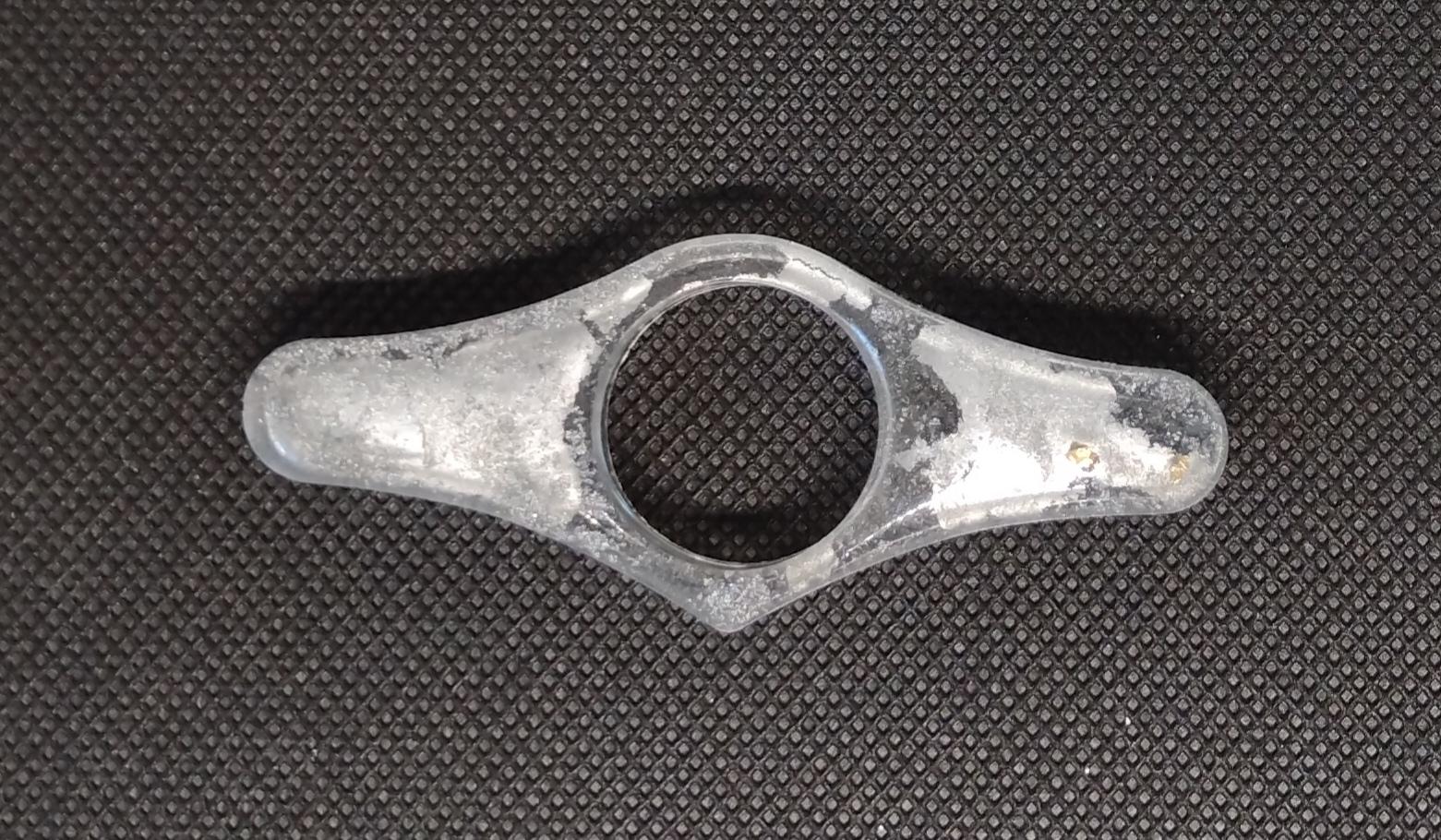 Bague de lecture grise argent 