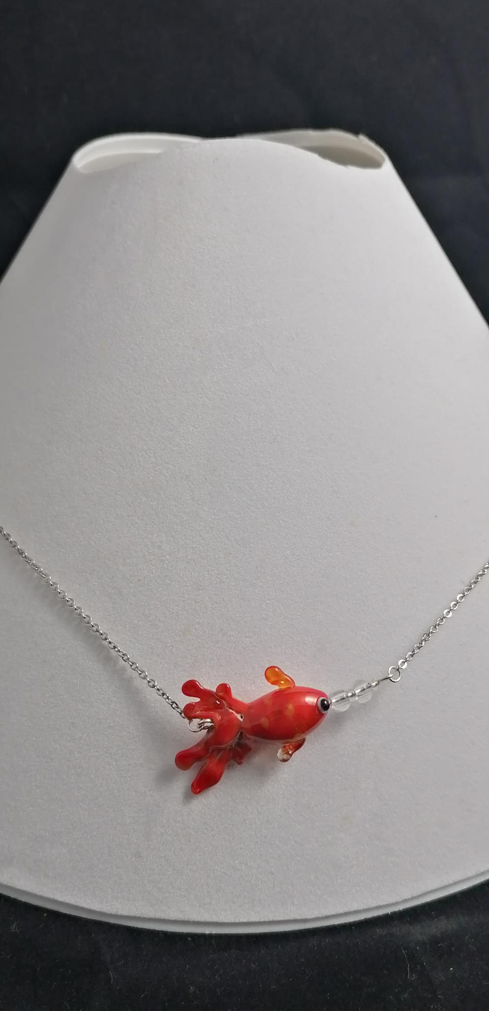 Collier Poisson Rouge 