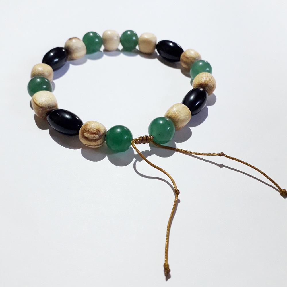 Aventurine, Rainbow Obsidian &  Palo Santo Bracelet