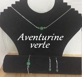 Parure aventurine verte