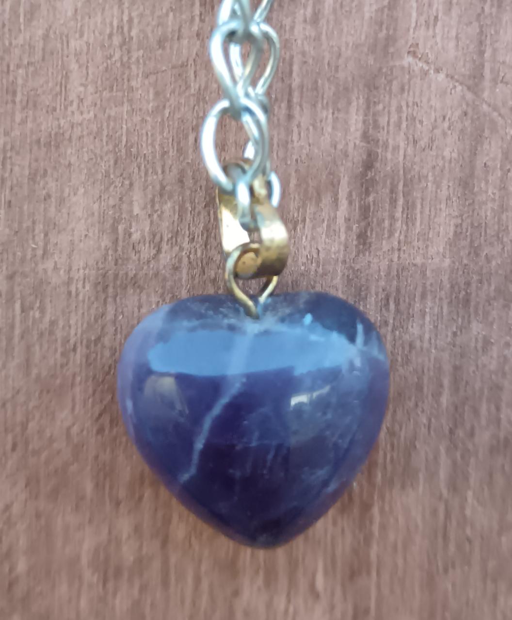 Cœur améthyste (pendentif) 