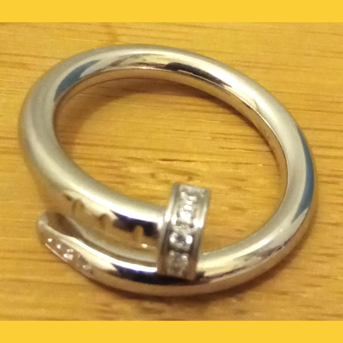 Bague imitation Cartier en acier inoxydable 