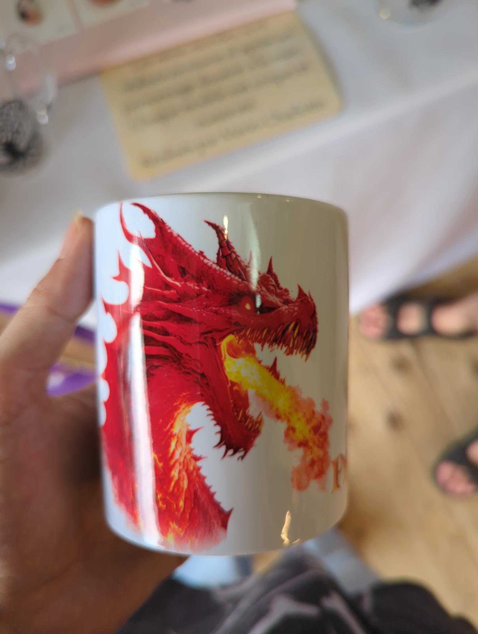 M052 mug dragon cracheur feu provins
