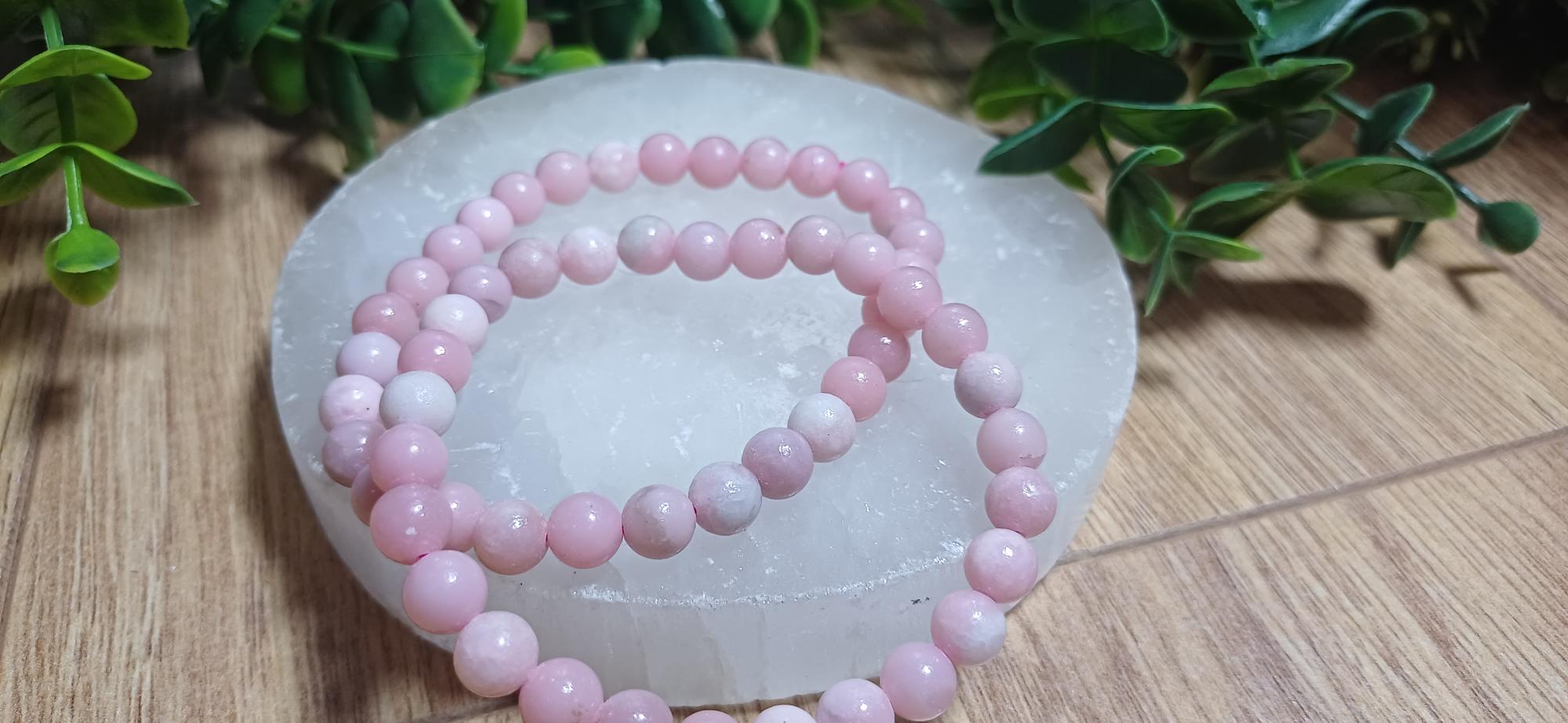 Pink Opal 6mm Bracelet 