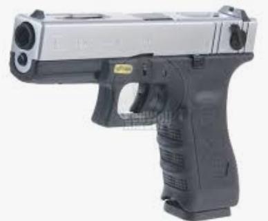 We Glock 18 Silver