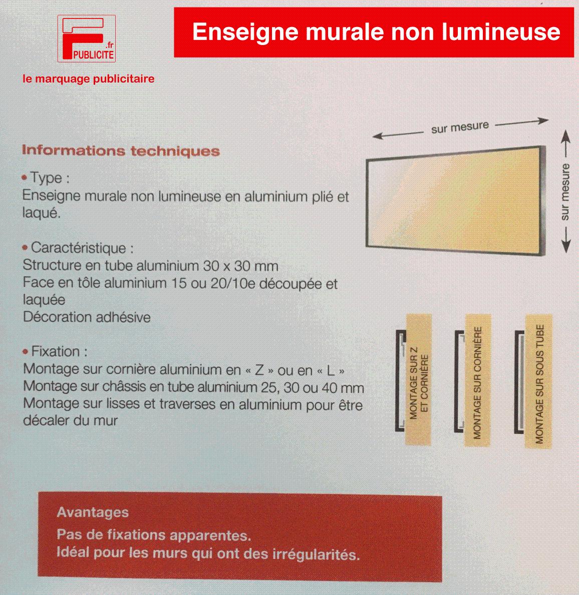 PANNEAU MURAL SUR COULISSE