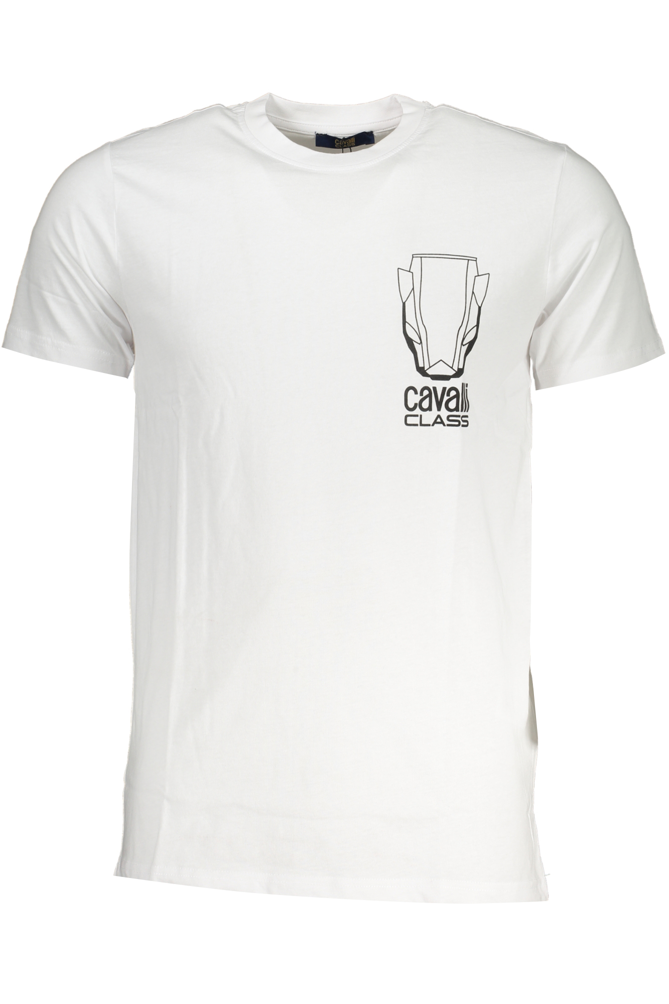 7839CAVALLI CLASS T-SHIRT MANICHE CORTE UOMO BIANCO