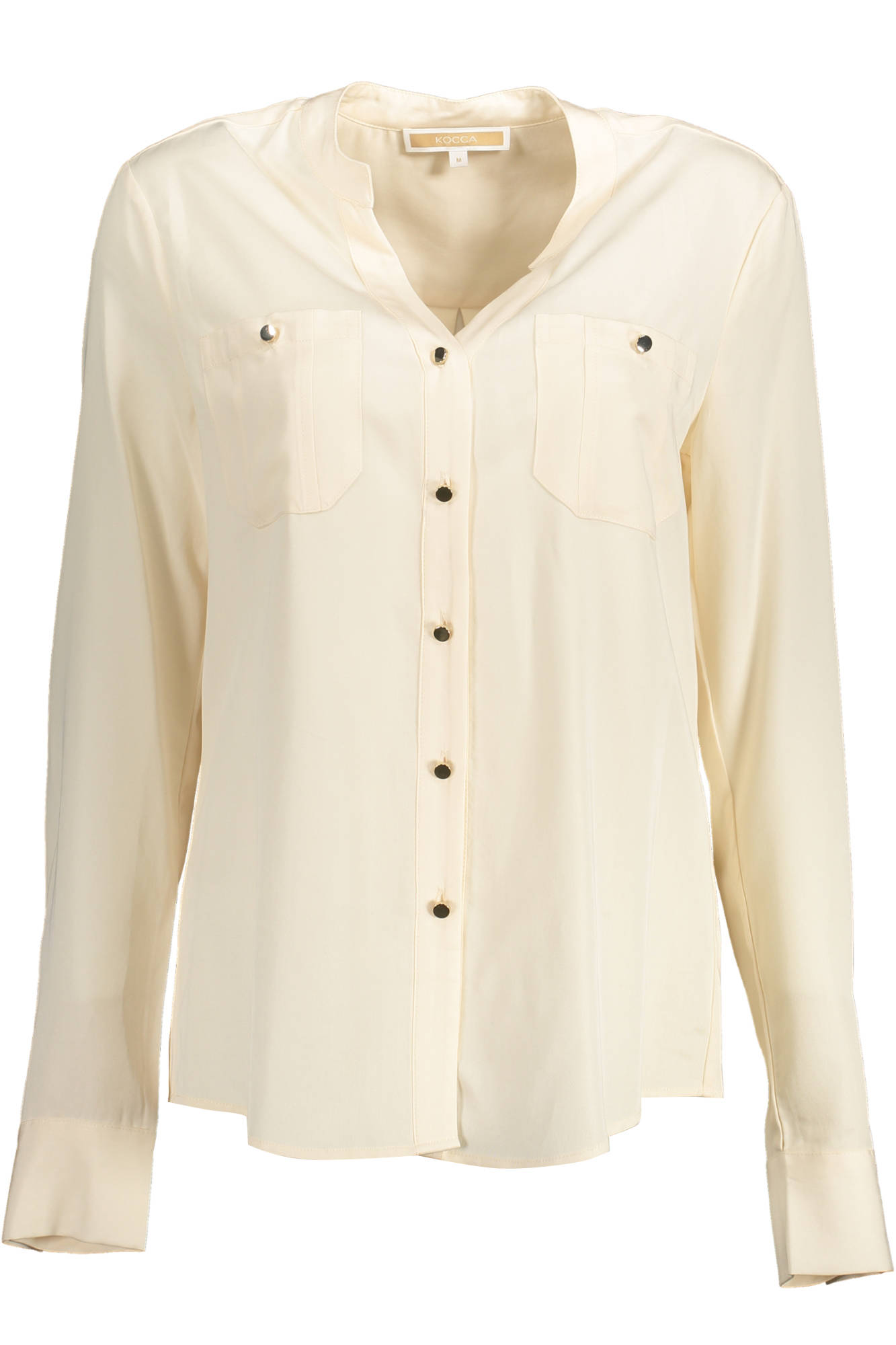1637KOCCA CAMICIA MANICHE LUNGHE DONNA BIANCO
