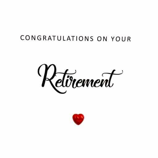 Congratulations Retirement Heart