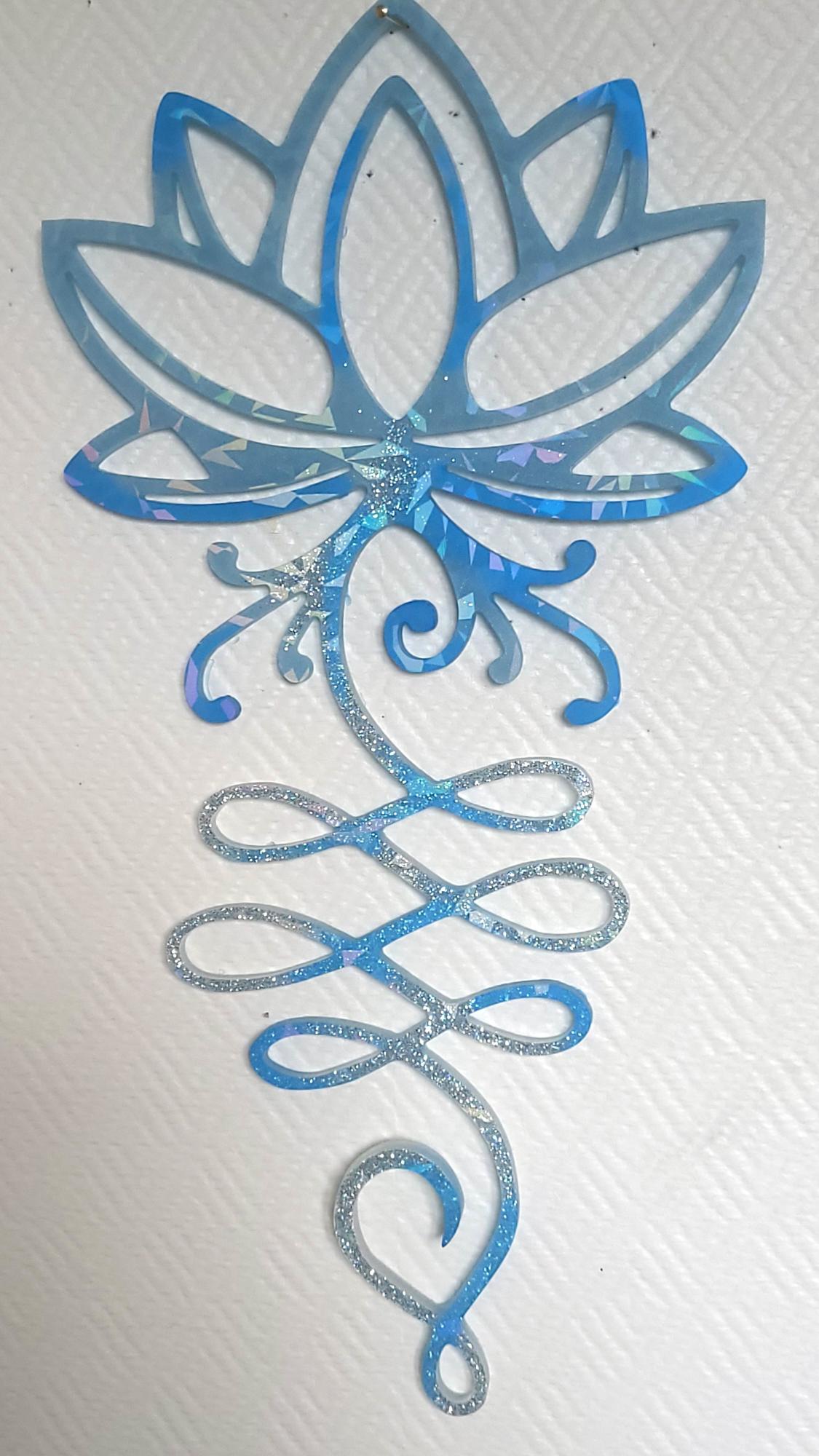 Fleur de lotus mural