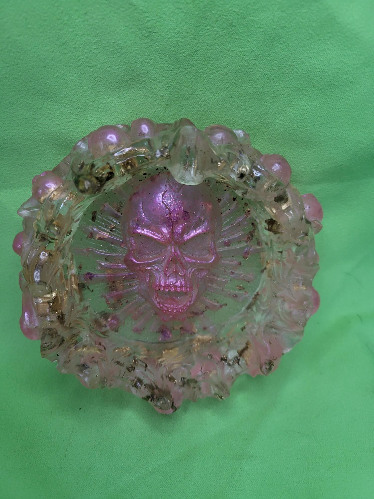 Cendrier tête de mort