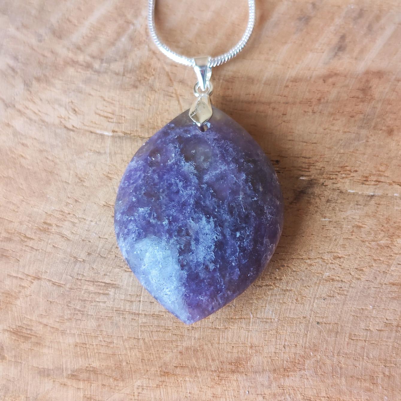 Pendentif "Séléné" Lépidolite AA