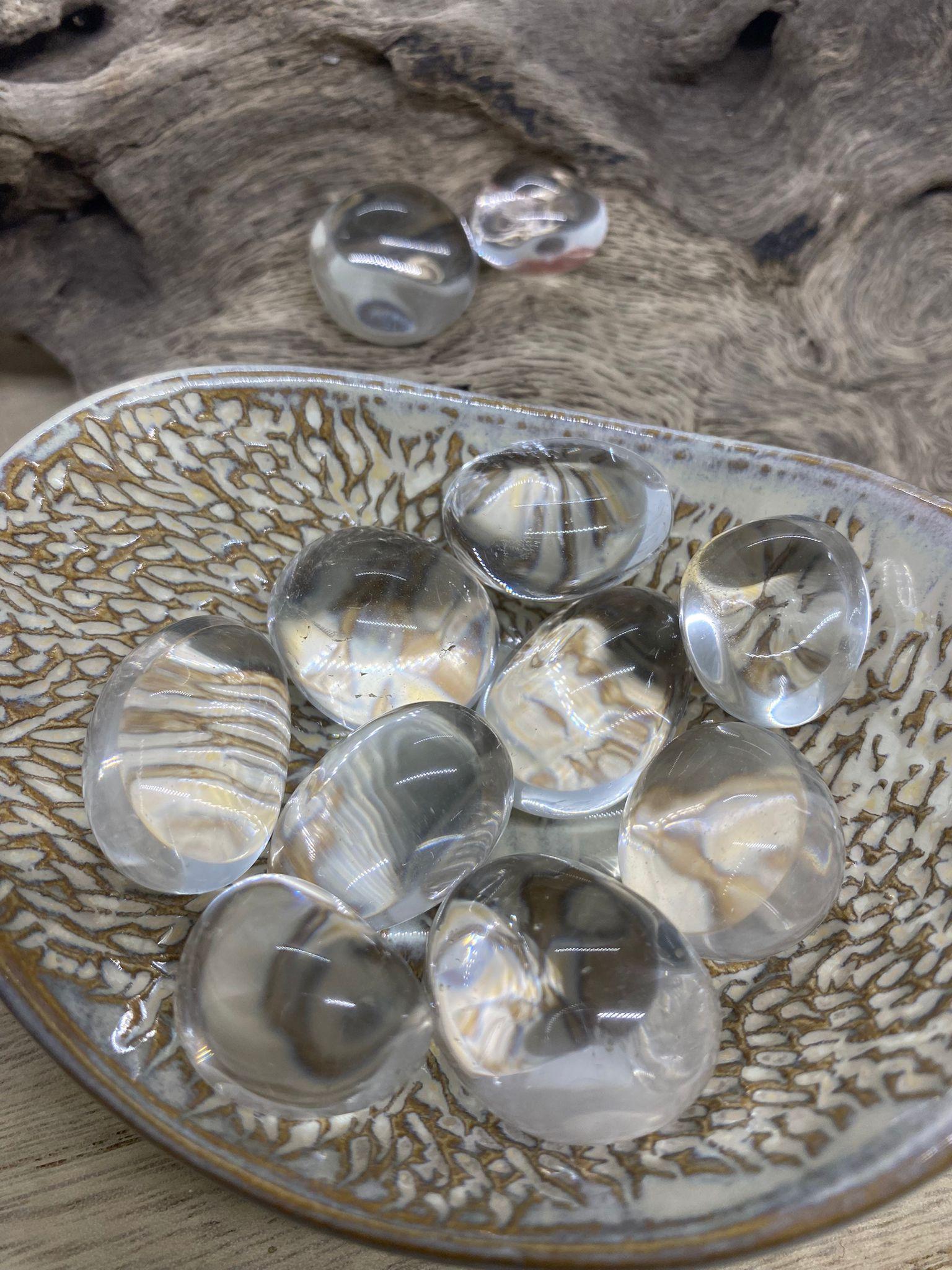 Pierre roulée Cristal de roche naturelle - Purifiant énergétique et équilibrant physique