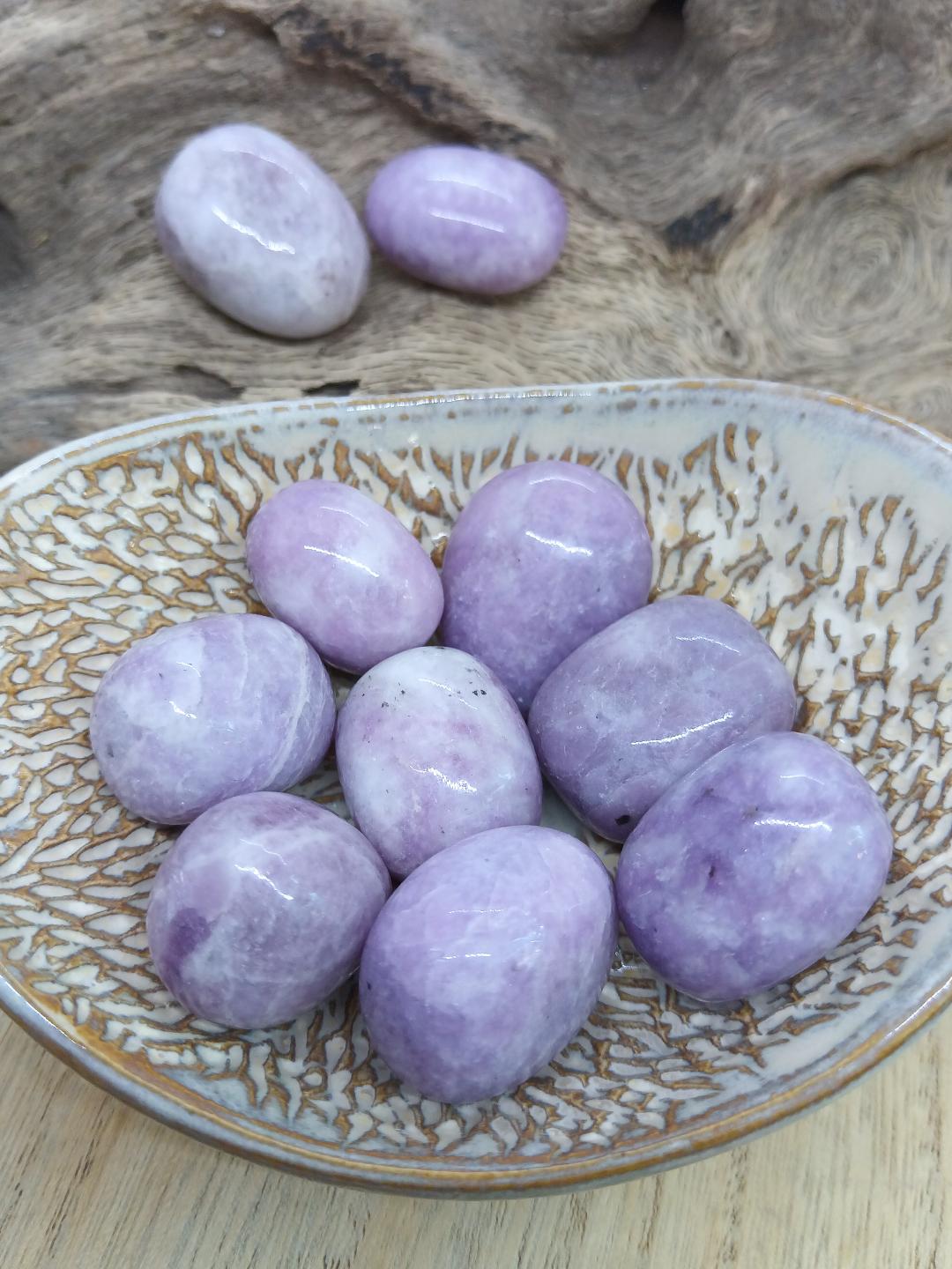 Pierre Roulée Lépidolite Naturelle - Cristal de Sérénité et Equilibre