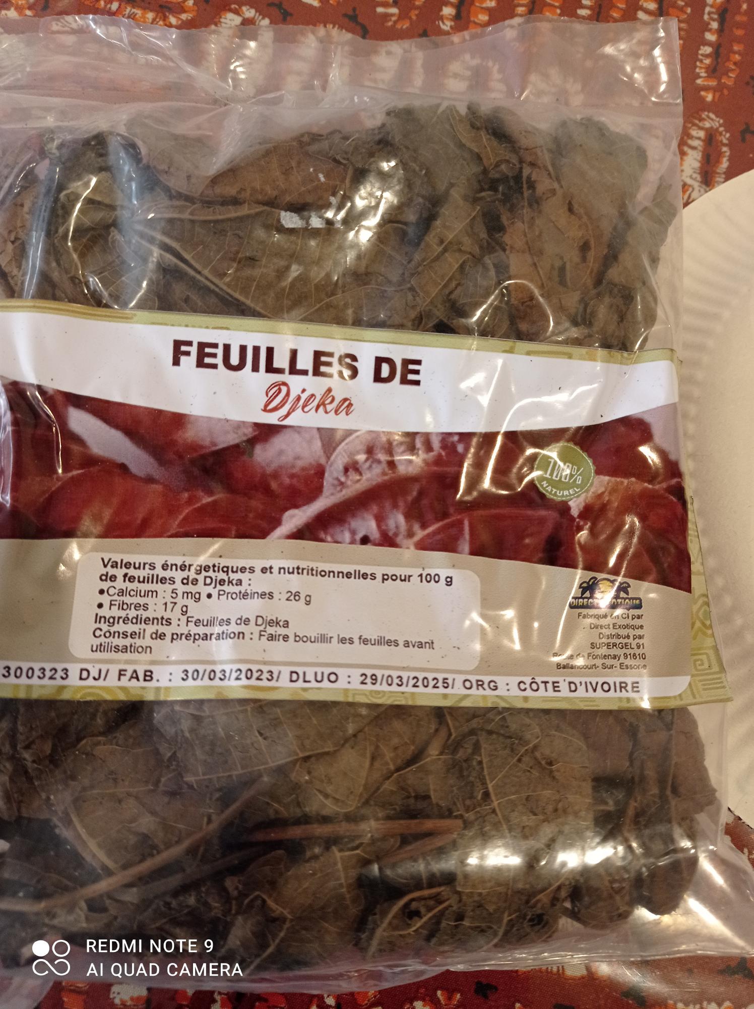 Feuilles de djeka 100% naturelles 