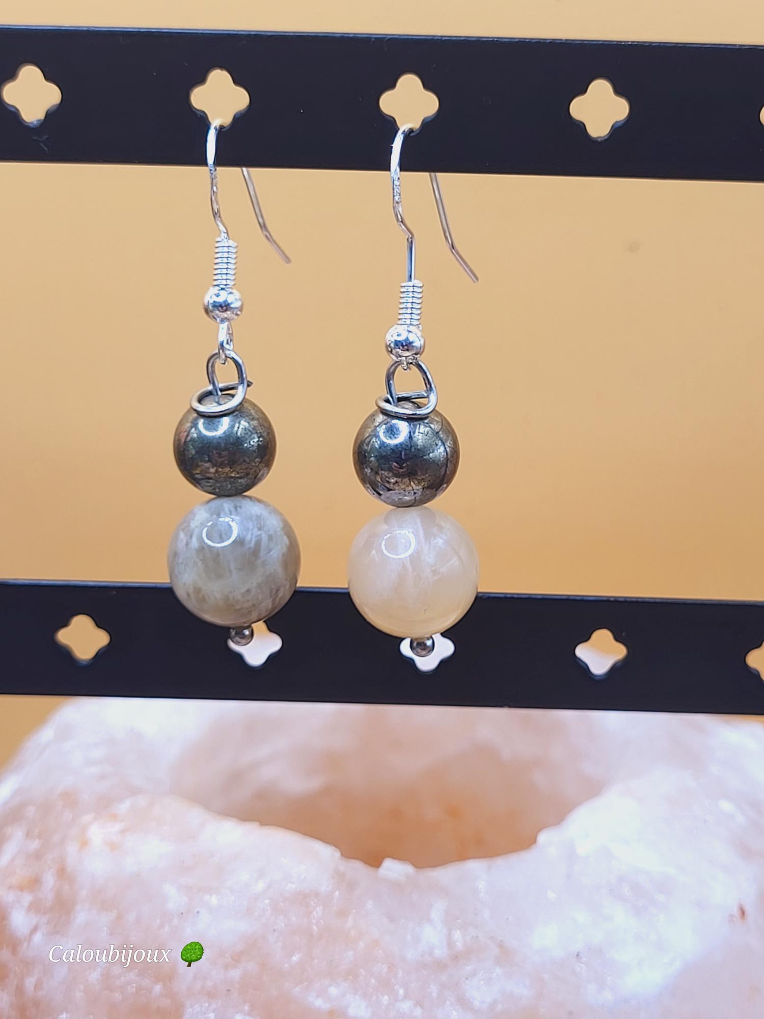 Boucles d'oreilles Moon