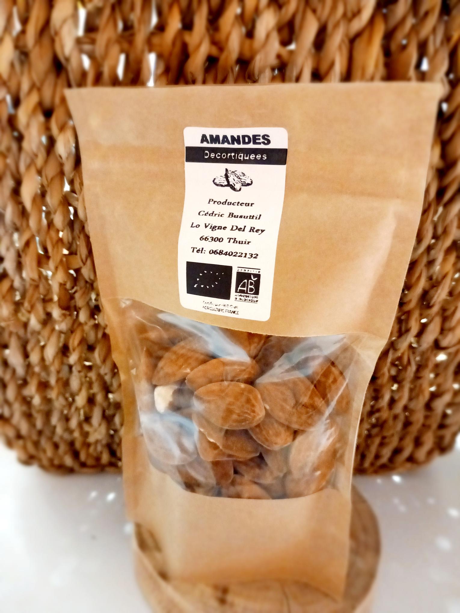 Amandes Décortiquées 100gr Bio