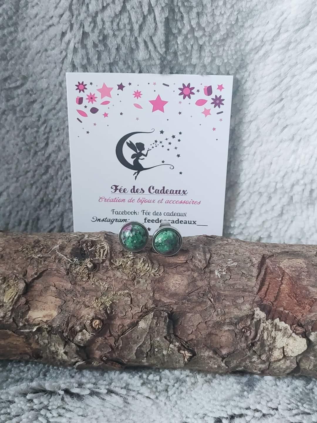 Puces d'oreilles Zoïsite 