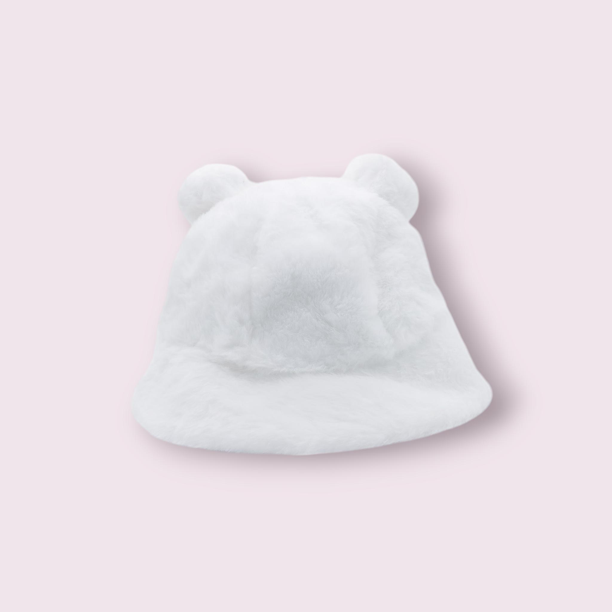 Chapeau ourson blanc