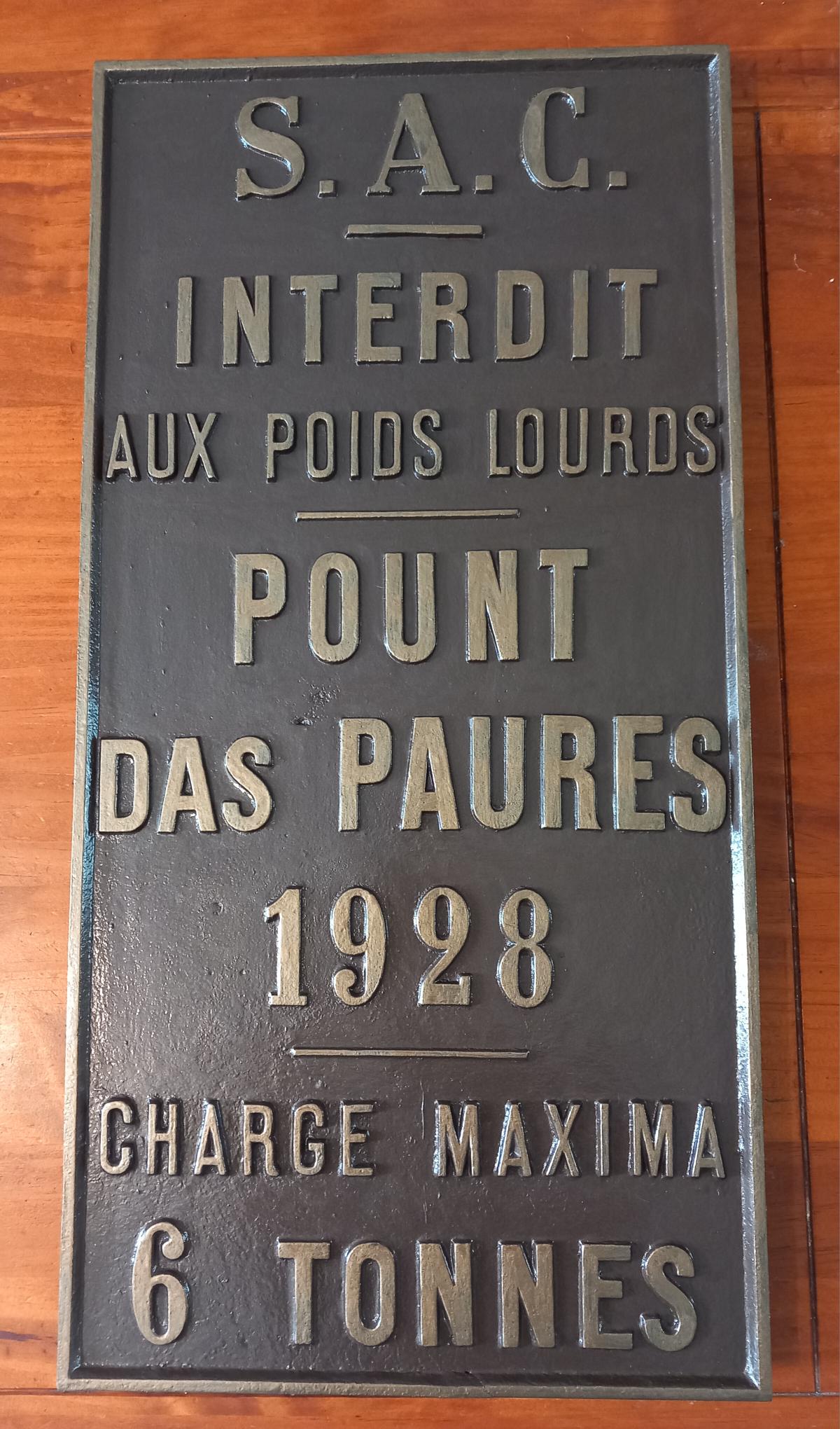 Plaque de pont 6T