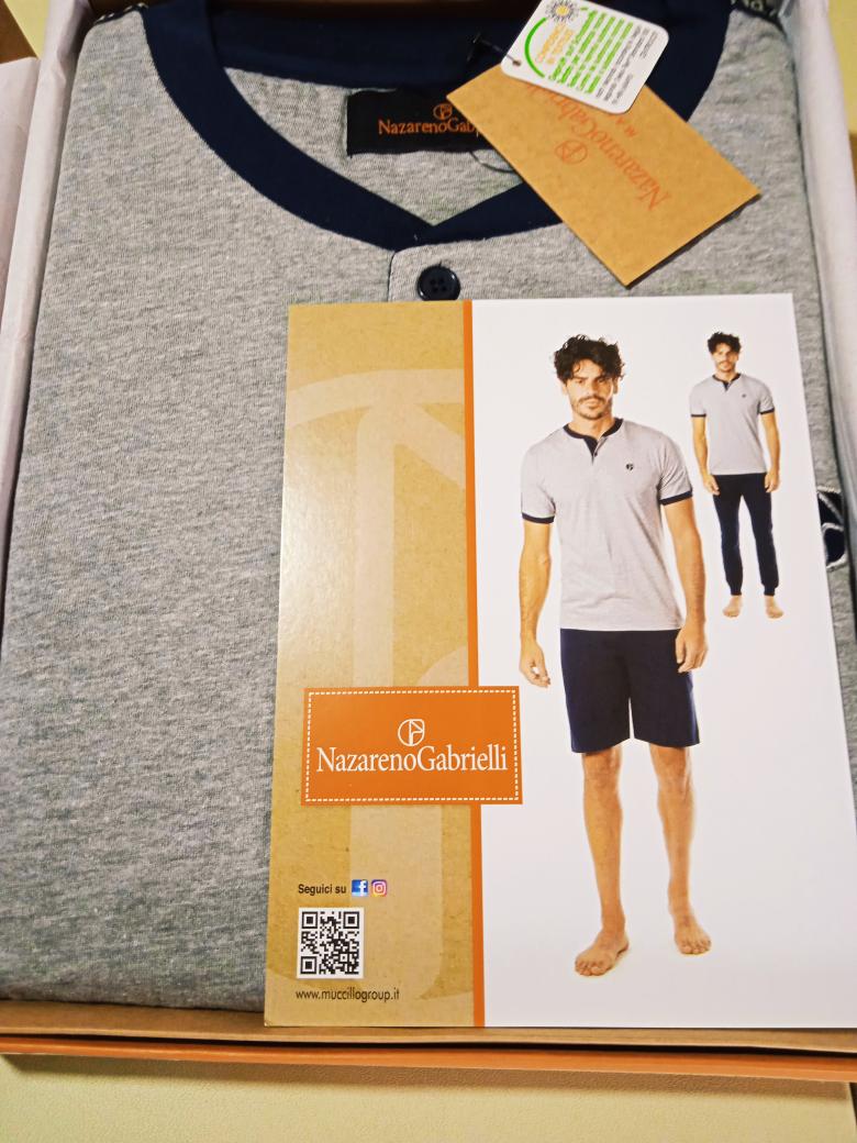 Pigiama Uomo Nazareno Gabrielli 3 PZ Taglia XL