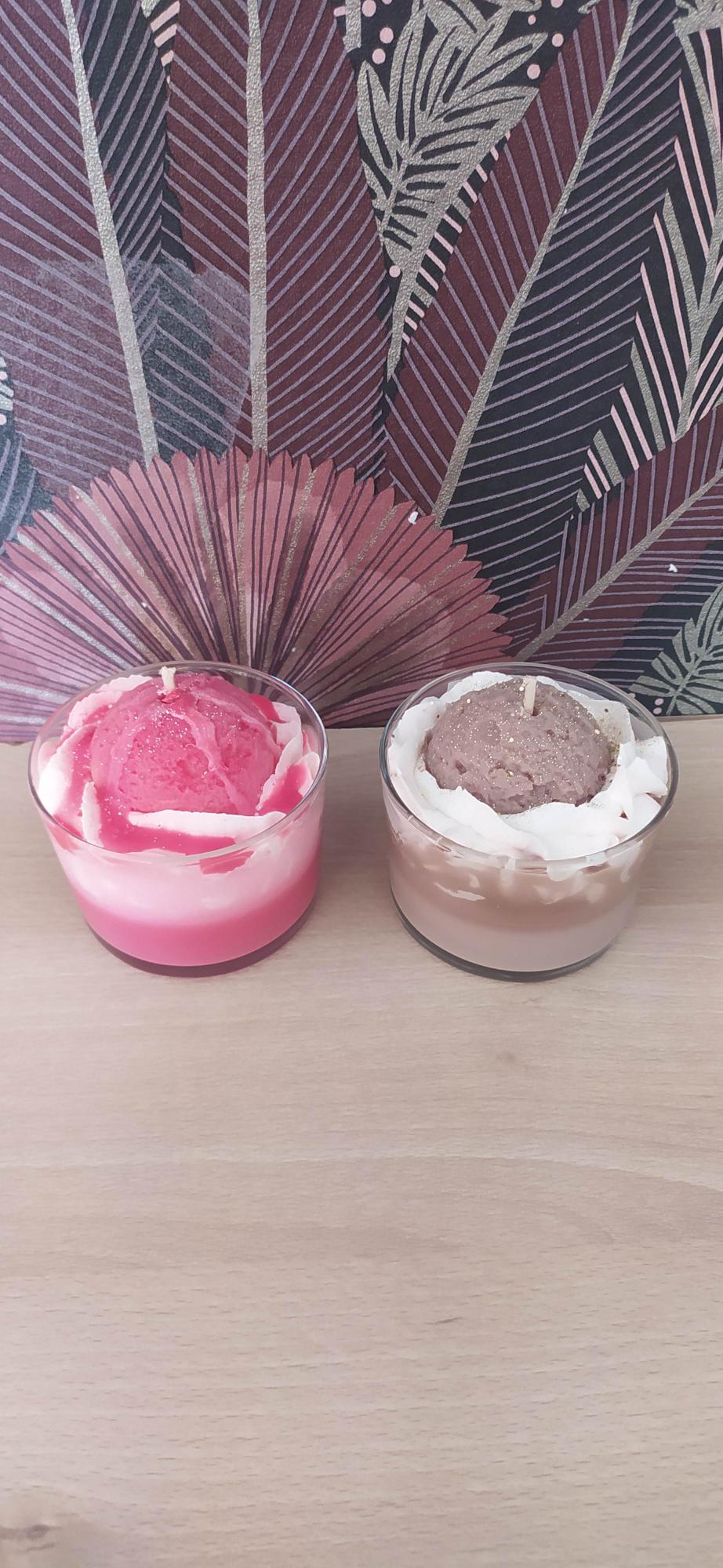 Bougie boule de glace 