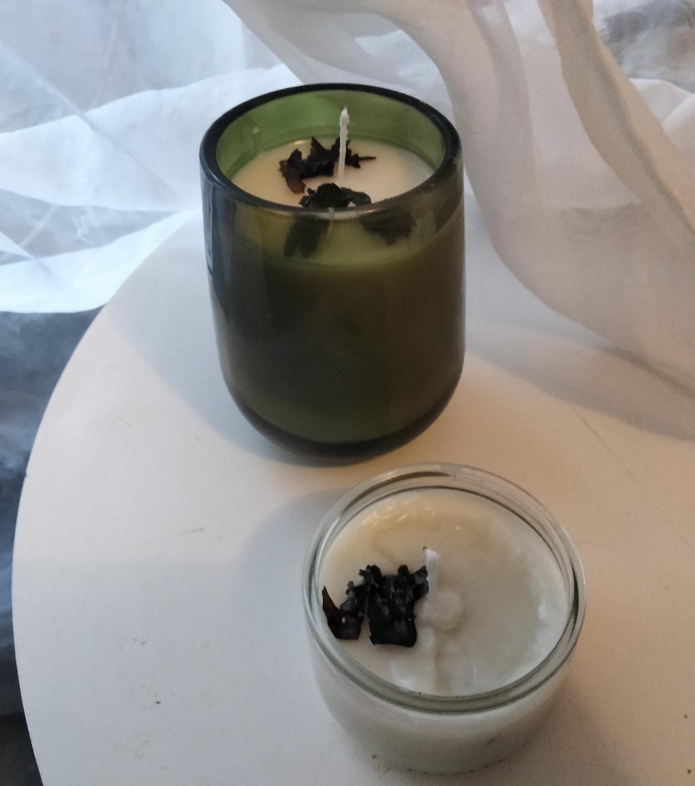 Ensemble Deux Bougies Aux Algues Granvillaises 