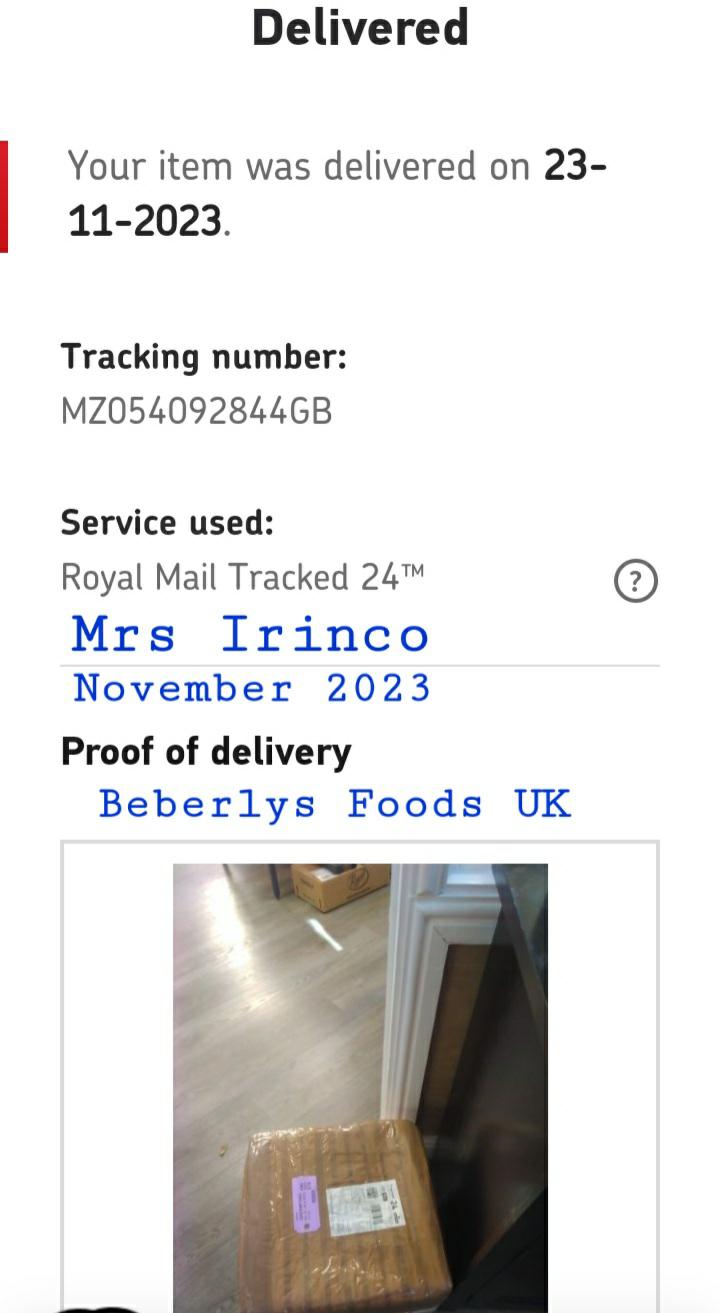 Mrs Emma I. (Midslesex England- November 2023)