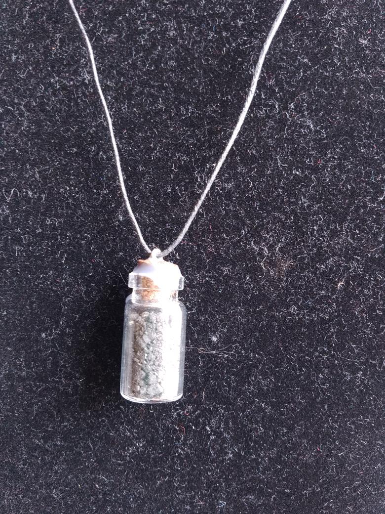 Black Salt Bottle Necklace 