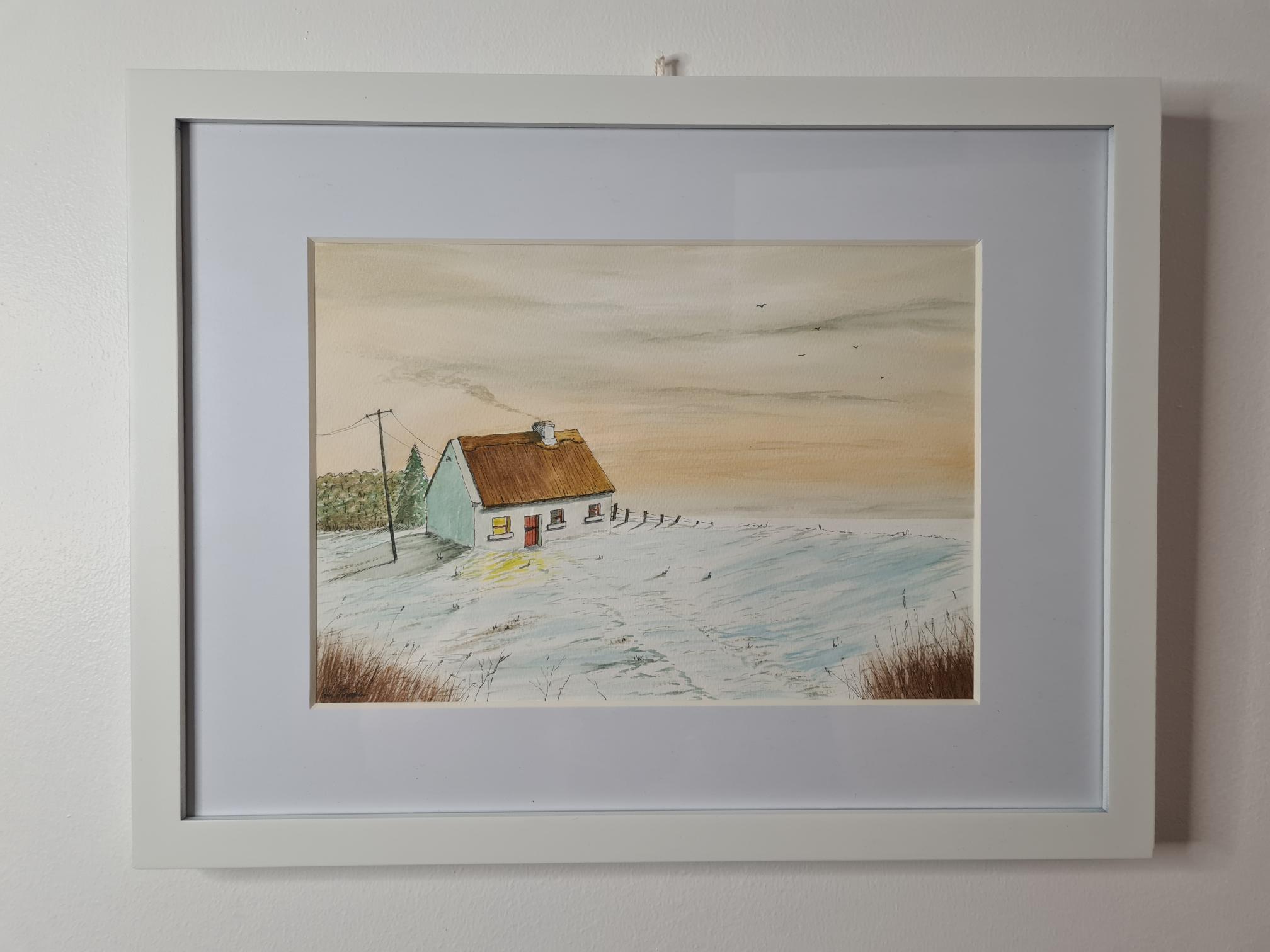Snowy Evening 11 Inch X 8 Inch