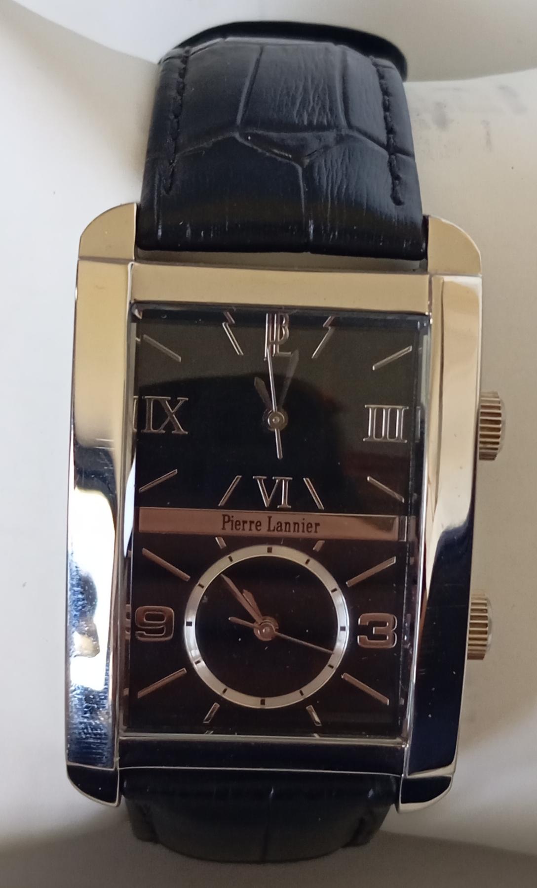 Montre homme Pierre Lannier noir et argenté