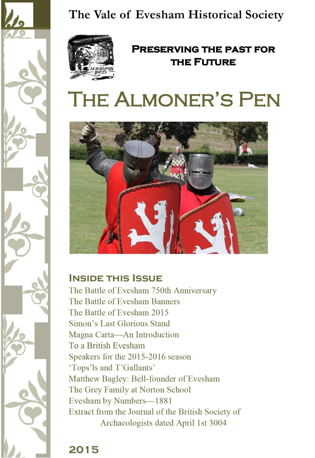 The Almoner's Pen - 2015
