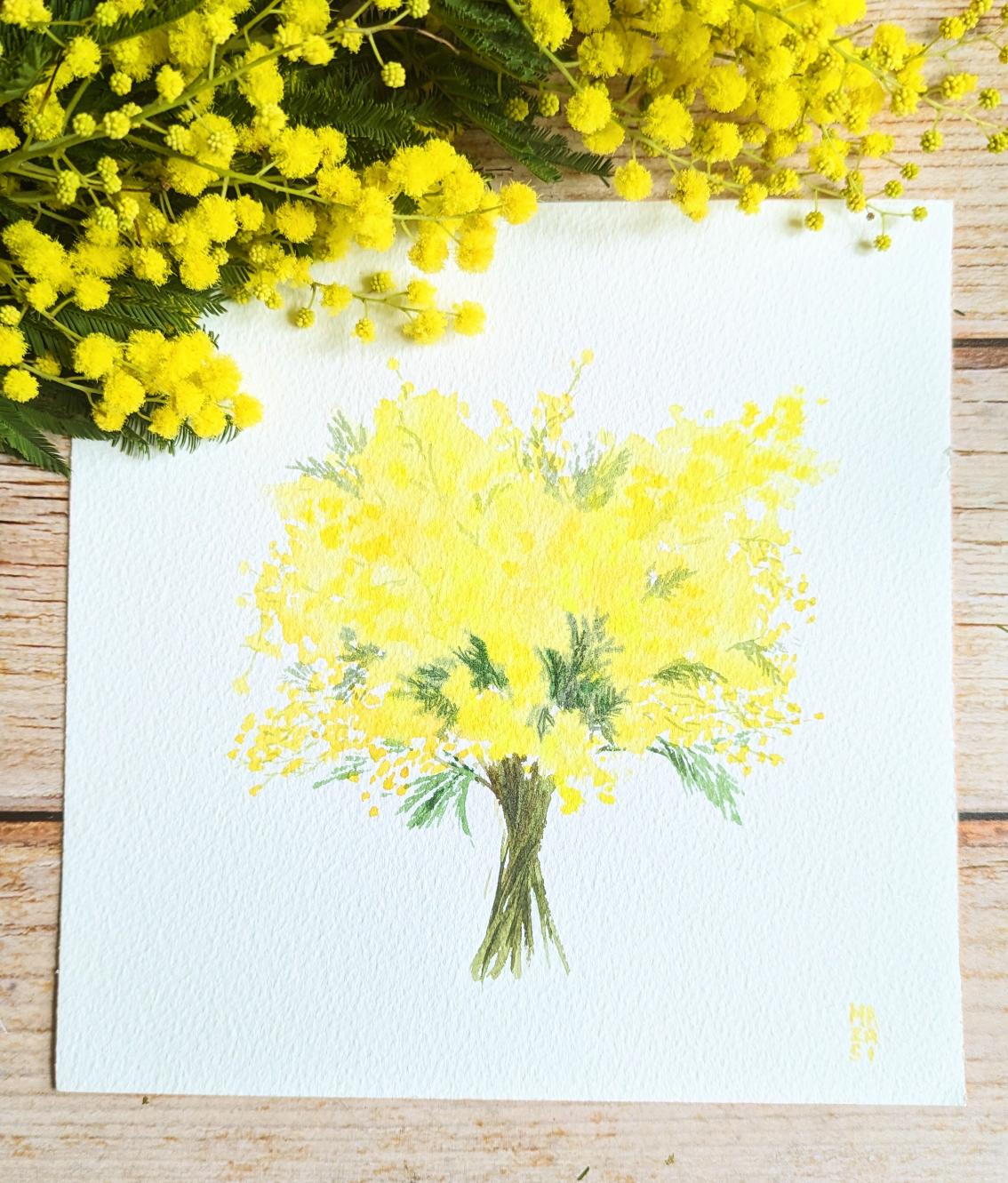 Grand Bouquet de Mimosa