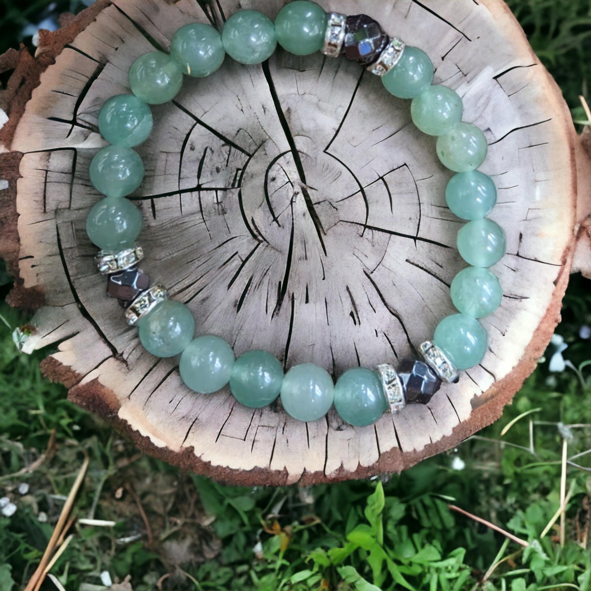 Chakra Coeur / Bracelet Aventurine Verte - 8 mm