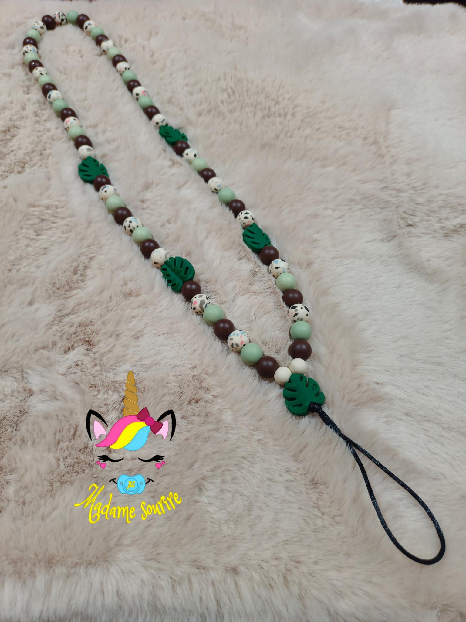 Collier Téléphone Feuille