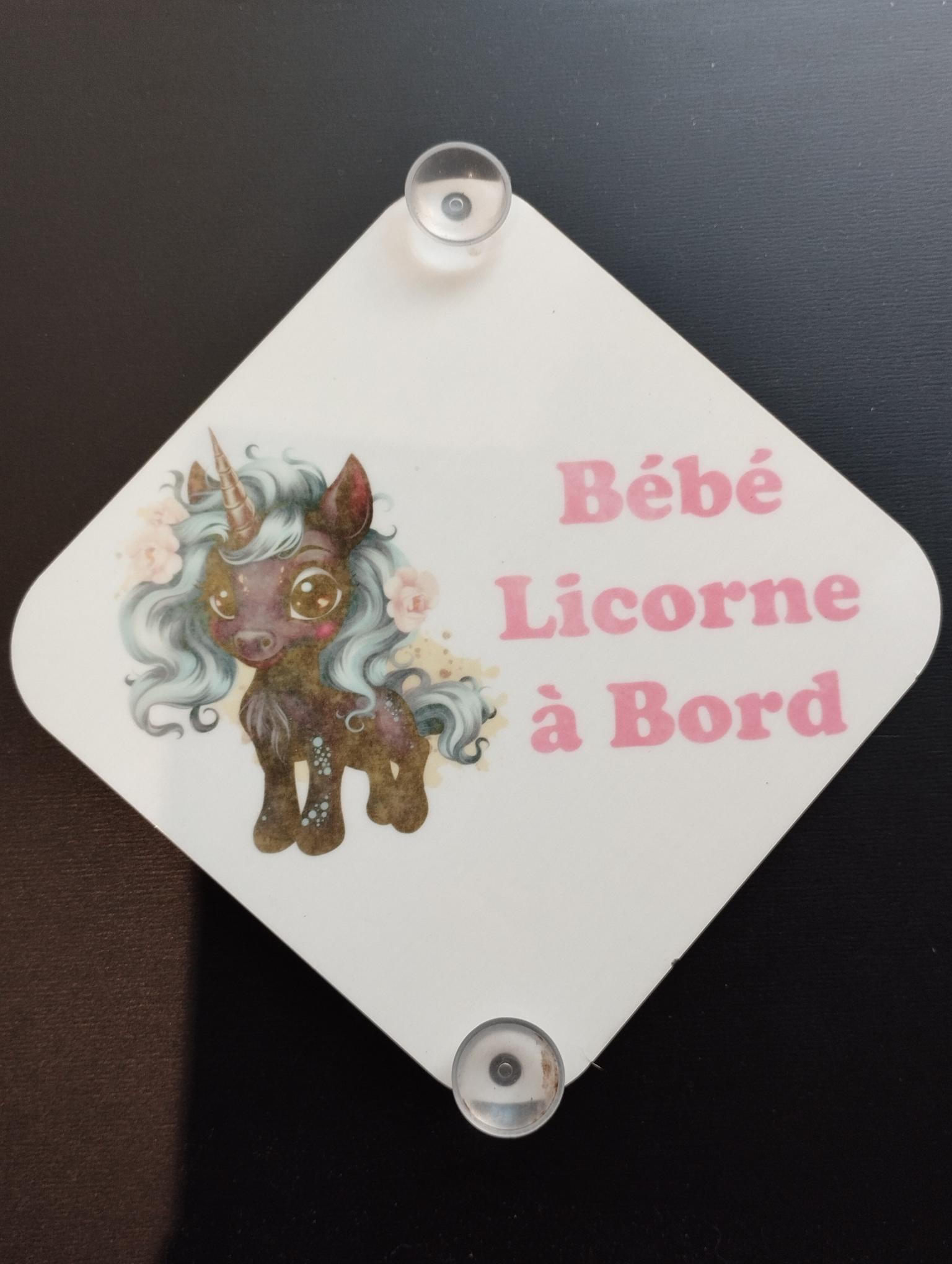 Panneau bébé a bord 